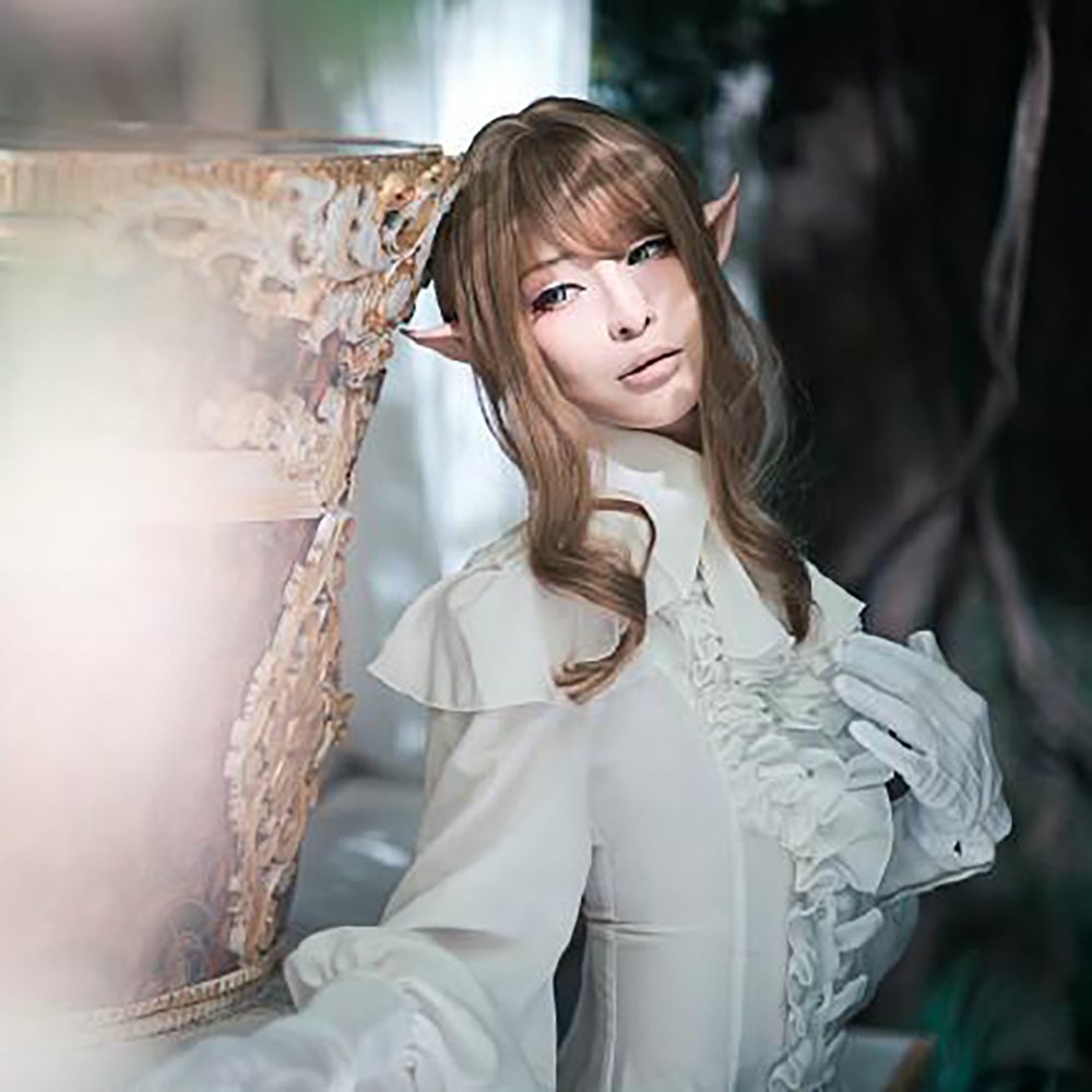 Secaden Cosplay Fairy Pixie Elf Ears Soft Pointed Ears Tips Anime Party Dress Up Costume Accessories (): Long Style
