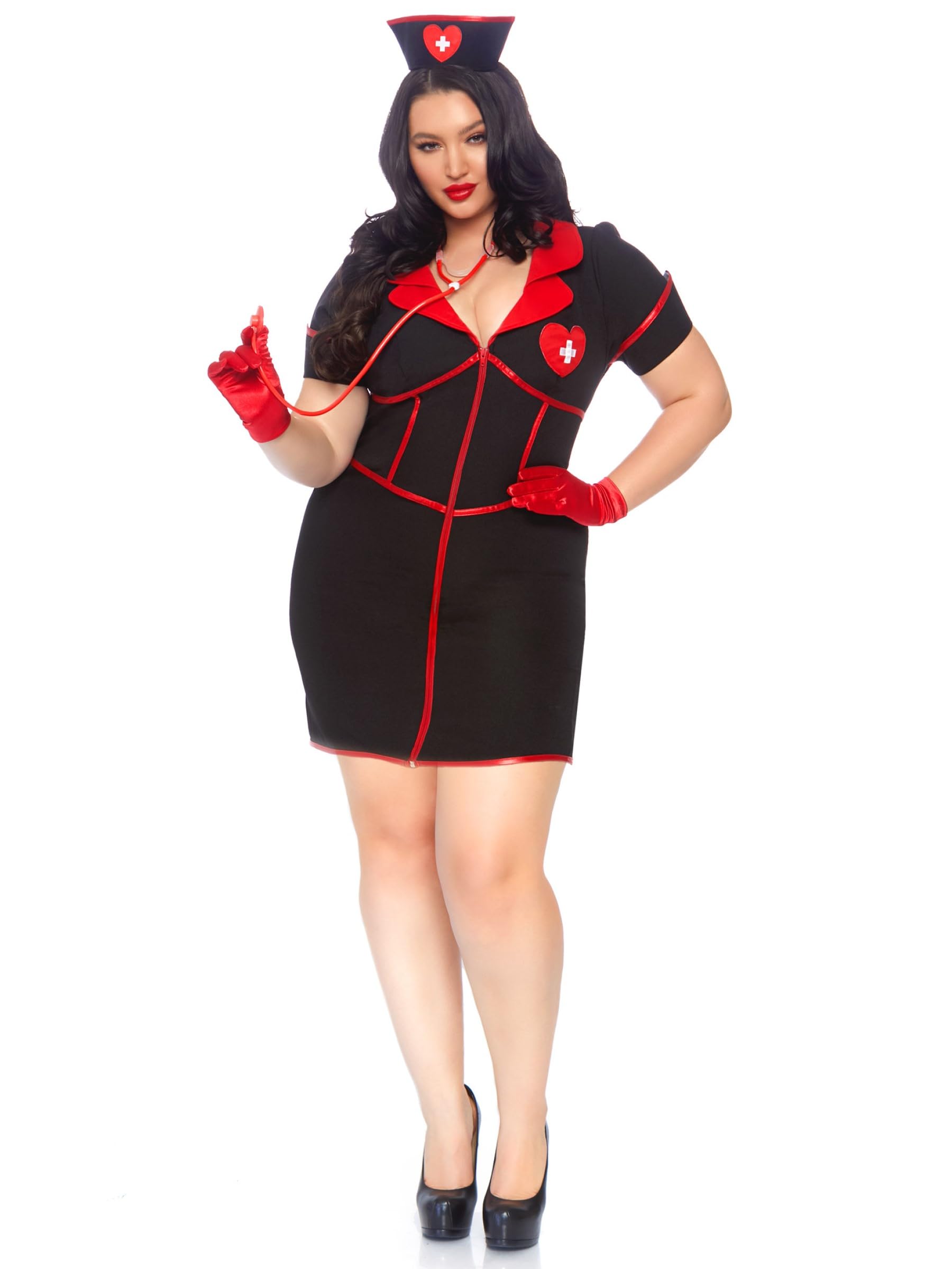 Leg Avenue Women's 2 Pc Bedside Babe Costume: 2X