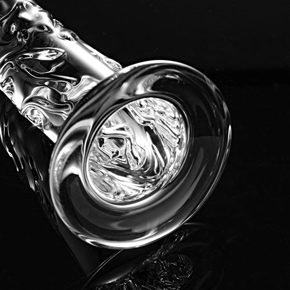 7 inch Small Realistic Glass Dildo, a Lifelike Beginner's Sex Toy, Transparent Crystal Glass Dildo Suitable for Ladies/Gentlemen/homosexuals, Adult Lifelike Anal Cute Toys and Games.