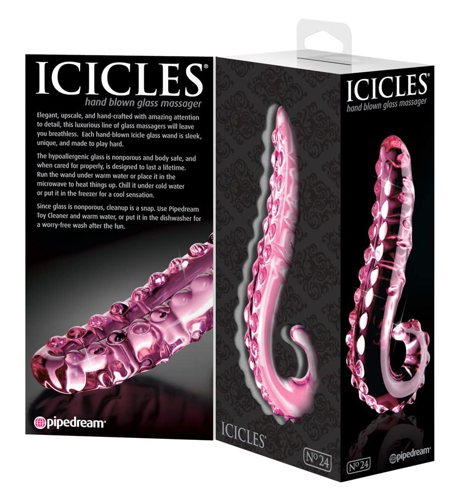 Icicles #24 Hand Blown Glass Massager