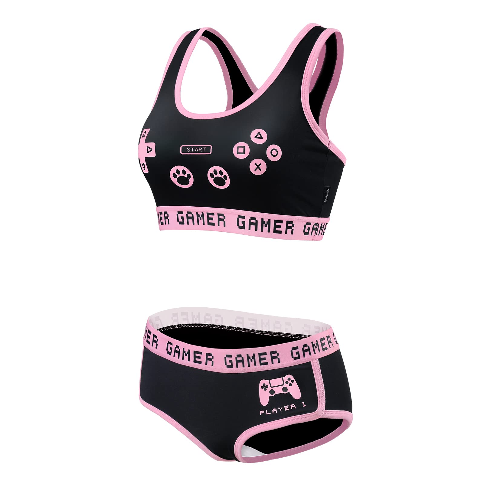 Littleforbig Women Cotton Camisole and Panties Sports loungewear Bralette Set - Playgirl