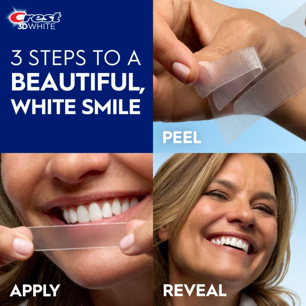 Crest 3D Whitestrips, Supreme Flexfit, Teeth Whitening Strip Kit, 42 Strips (21 Treatments)