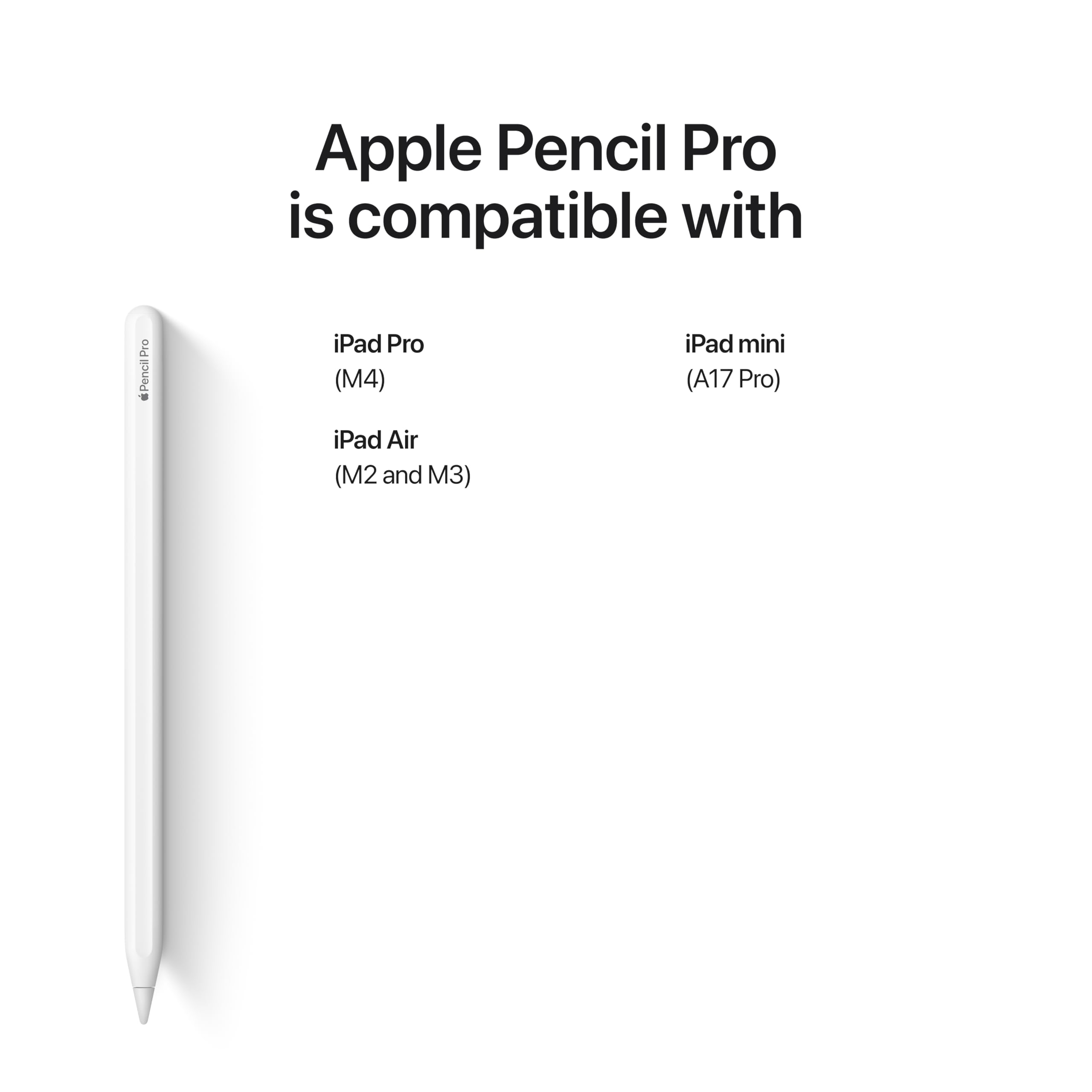 Apple Pencil Pro: Latest Model - Device Compatibility Check Required - Pixel-Perfect Precision, Tilt and Pressure Sensitivity, Perfect for Note-Taking, Drawing, and Art. Charges and Pairs Magnetically