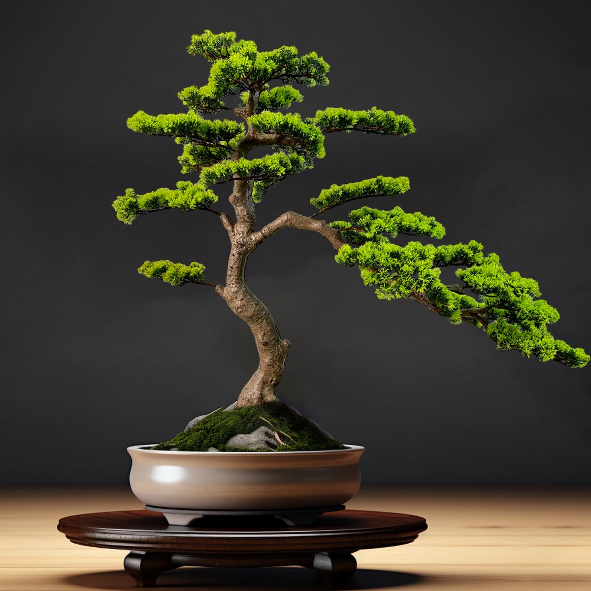 VIGGDA 3ft（43in） Artificial Bonsai Tree Juniper Faux Plants Indoor Big Fake Plants Decor with Ceramic Pots for Home Table Office Desk Bathroom Shelf Bedroom Living Room Farmhouse Decorations thumbnail 7