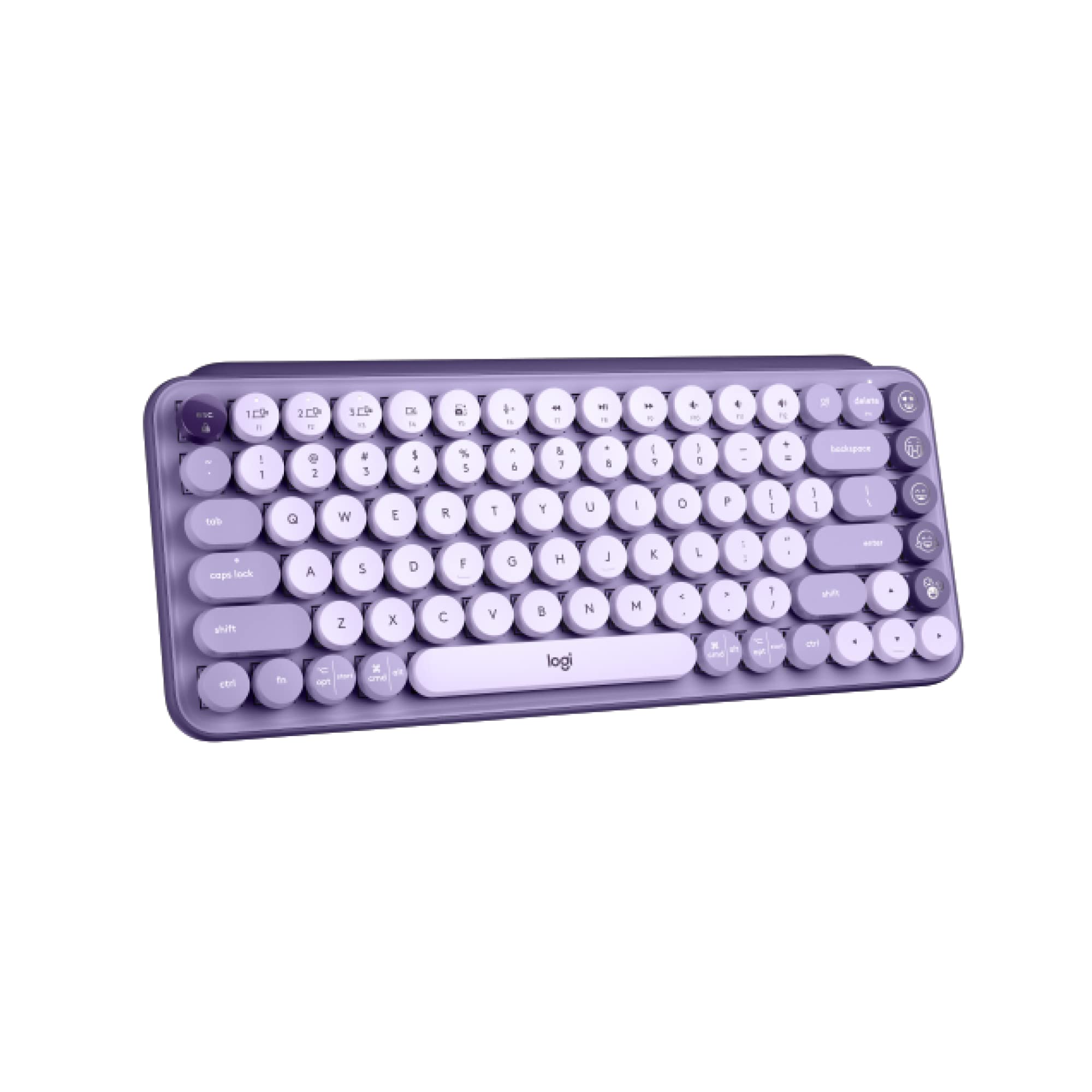 Logitech POP Keys Mechanical Wireless Keyboard with Customizable Emoji Keys, Durable Compact Design, Bluetooth or USB Connectivity, Multi-Device, OS Compatible - Cosmos: Cosmos POP Keys