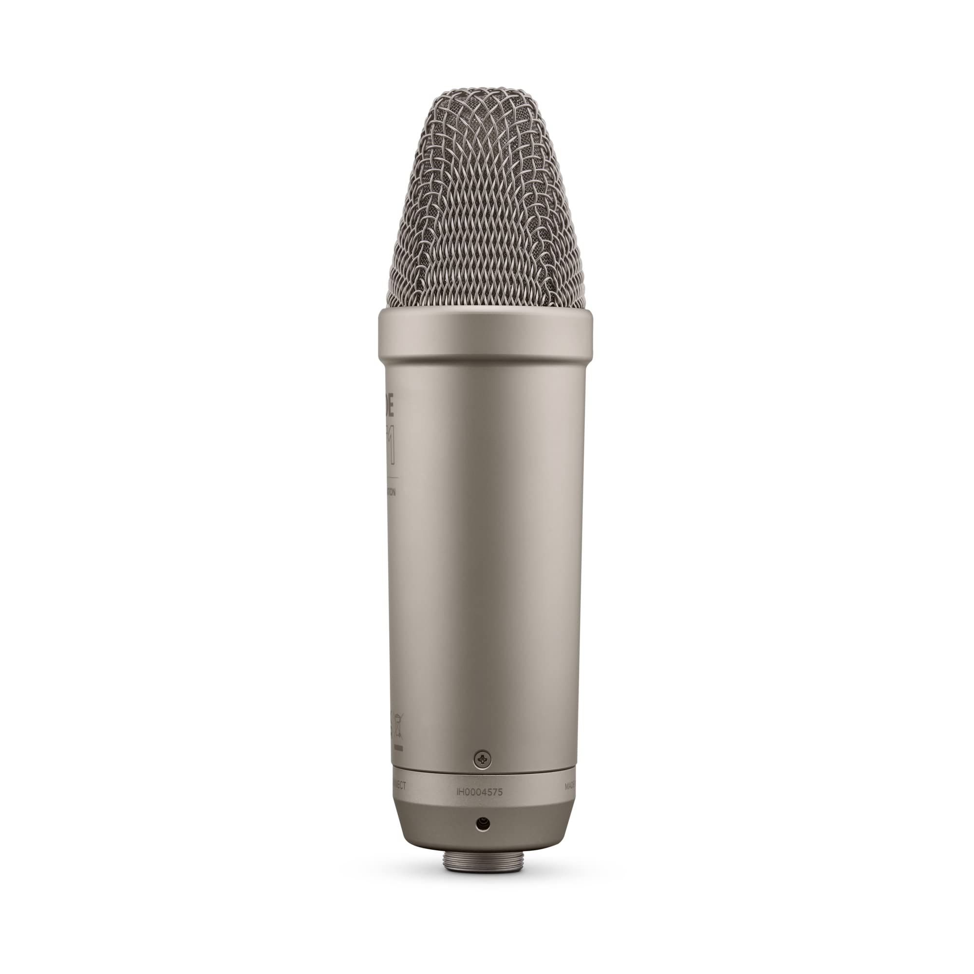 RØDE NT1 5th Generation Large-diaphragm Studio Condenser Microphone with XLR and USB Outputs, Shock Mount and Pop Filter for Music Production, Vocal Recording and Podcasting (Black): NT1 5th Gen Silver