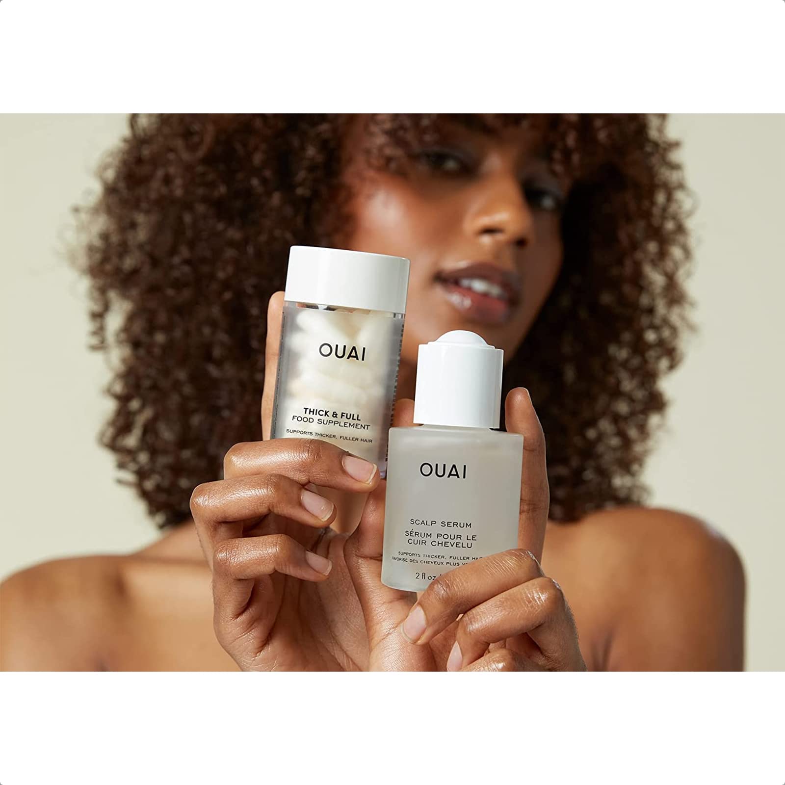 OUAI Scalp Serum - Balancing Hair Serum with Red Clover Extract, Siberian Ginseng and Peptides for Thicker and Fuller-Looking Hair - Paraben, Phthalate and Sulfate Free Scalp Care (2 Fl Oz): 2 Ounce (Pack of 1) No Color