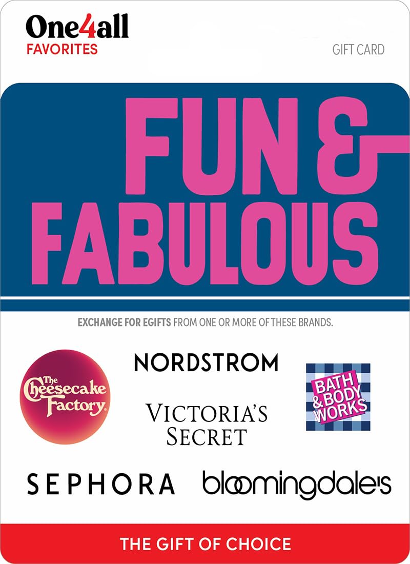Multi-Brand Choice Cards Fun & Fabulous Gift Card: 50 Standard