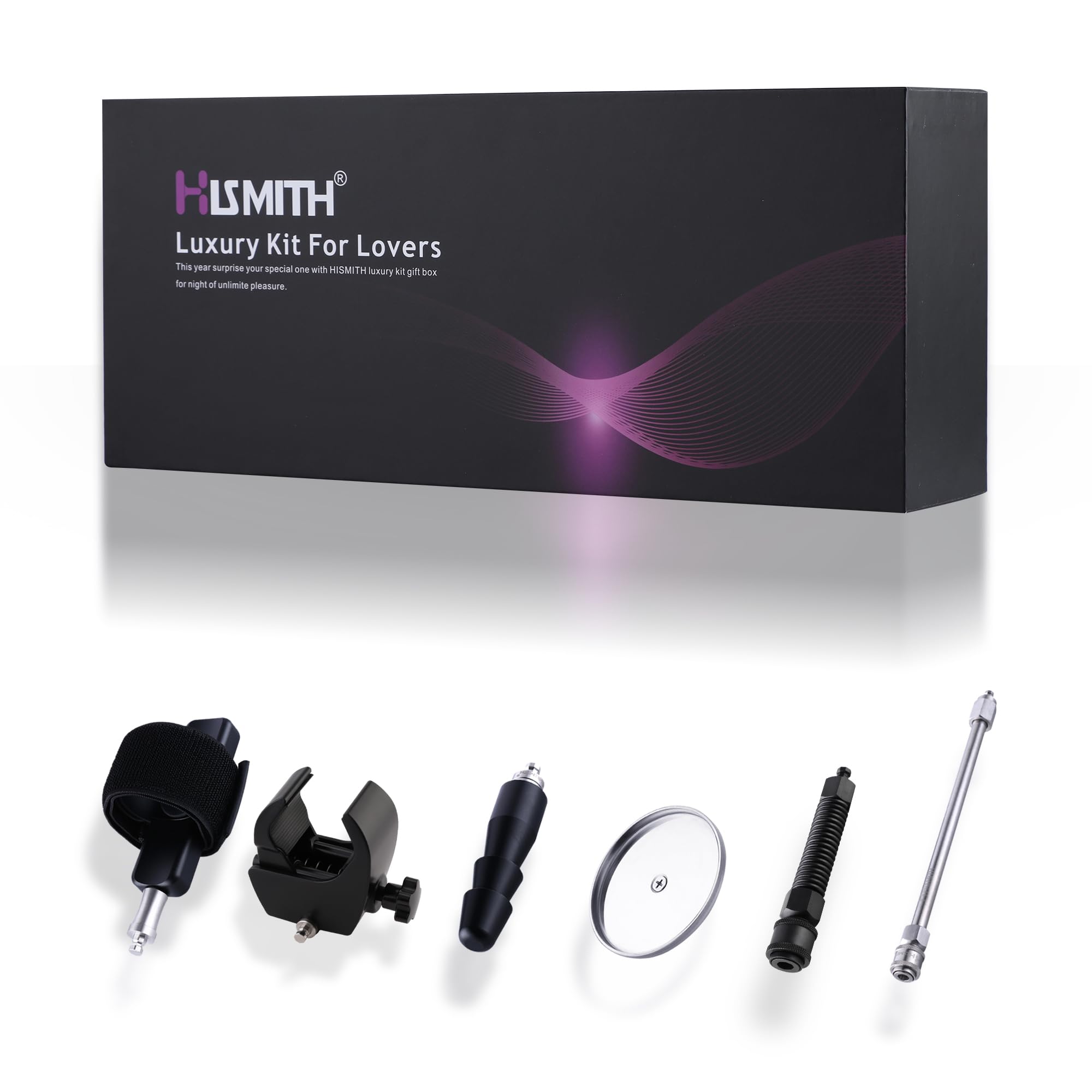 Hismith Luxury Adapters Kit for Lovers - Function Expansion Set with KlicLok System: For Lovers