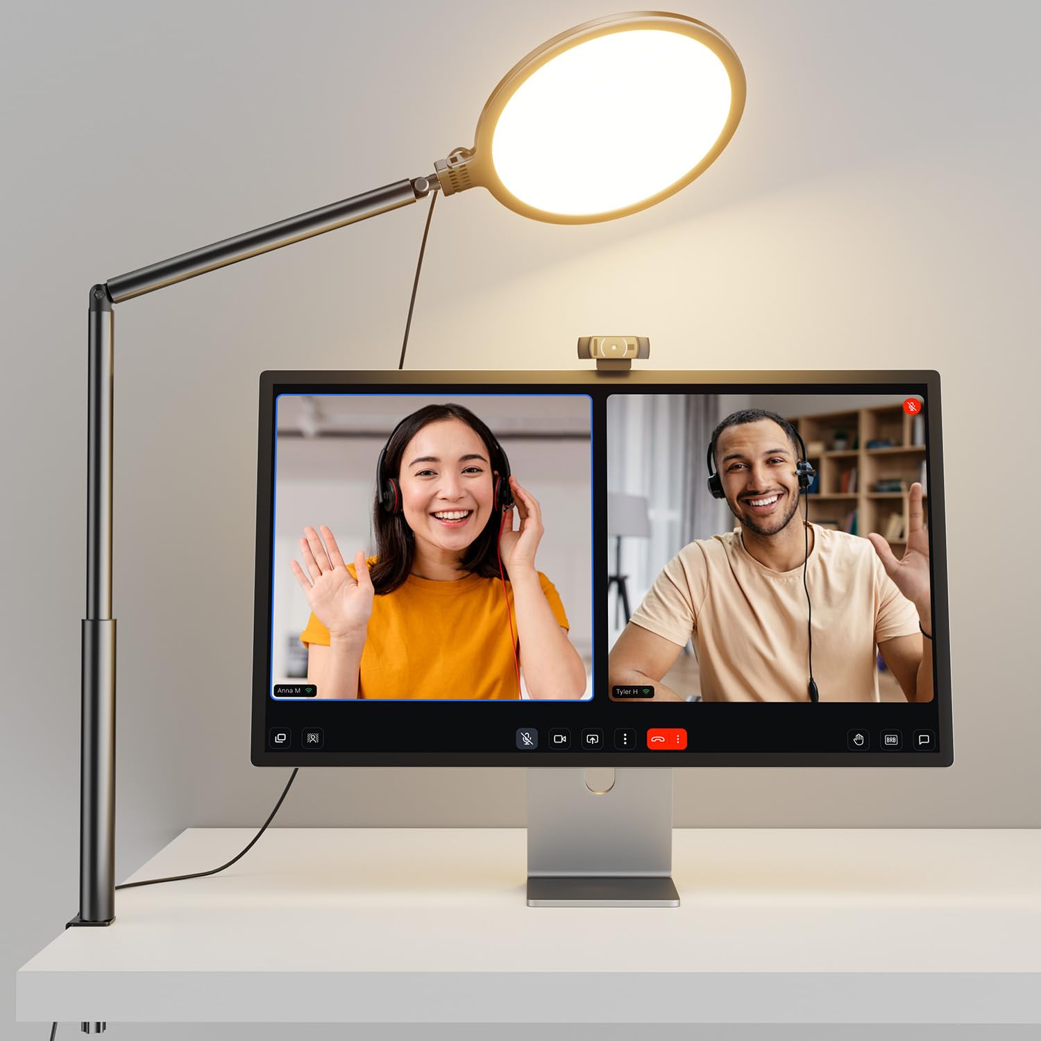 Weilisi 10.2" Desk Ring Light with Stand for Zoom Meetings, Ring Light for Desk with Clamp, 360° Rotate & Flexible Height Video Conference Light, Adjust Arm Desk Lamp Zoom Light for Home Office: Weilisi 10.2" Desk Ring Light with Stand for Zoom Meetings, Ring Light for Desk with Clamp, 360° Rotate & Flexible Height Video Conference Light, Adjust Arm Desk Lamp Zoom Light for Home Office