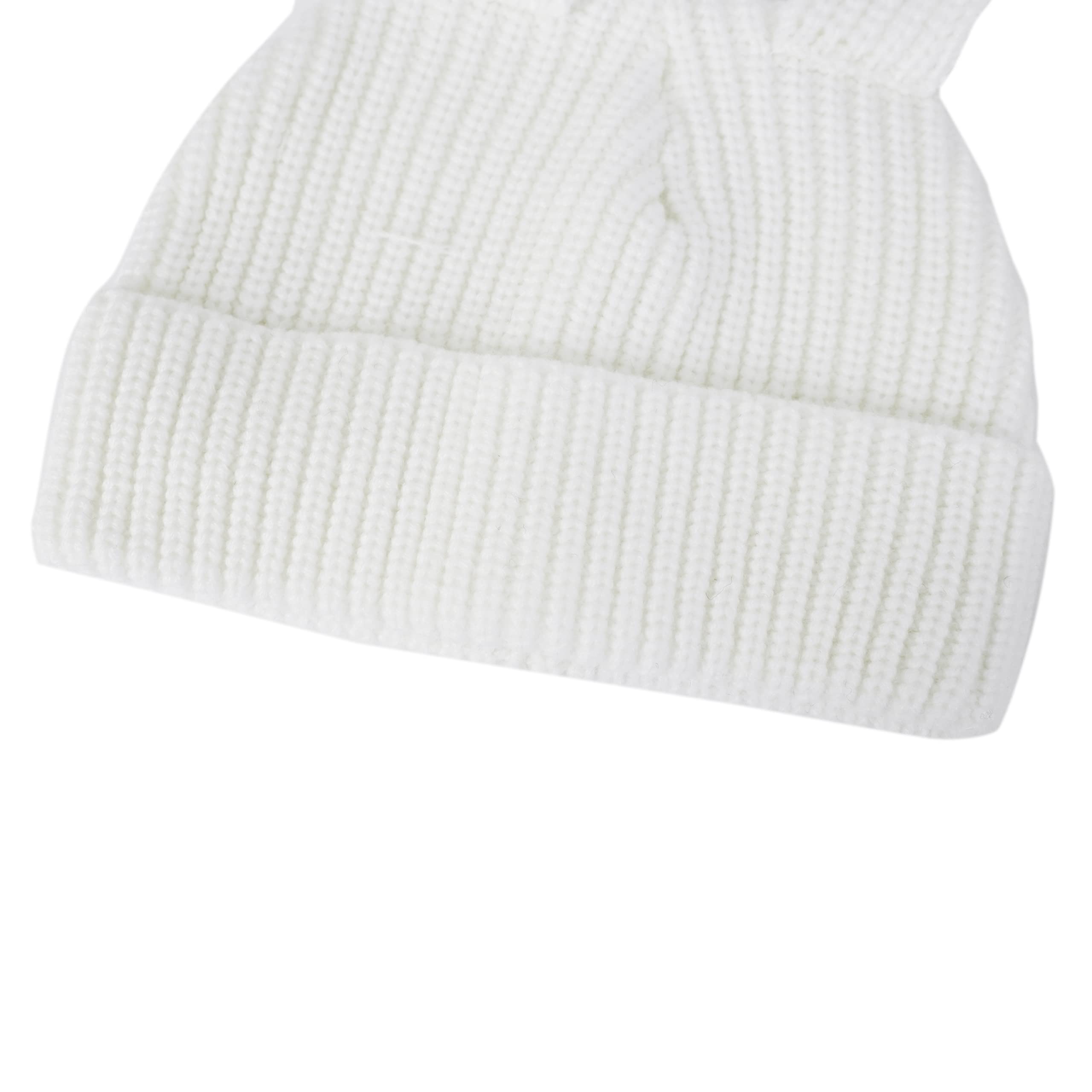 Knit Beanie Hats Cute Bunny Long Ears Funny Hat Fluffy Winter Cap Warm Knit Rabbit Crochet Skull Cap Outdoor Slouchy Hat: One Size No Threads Black