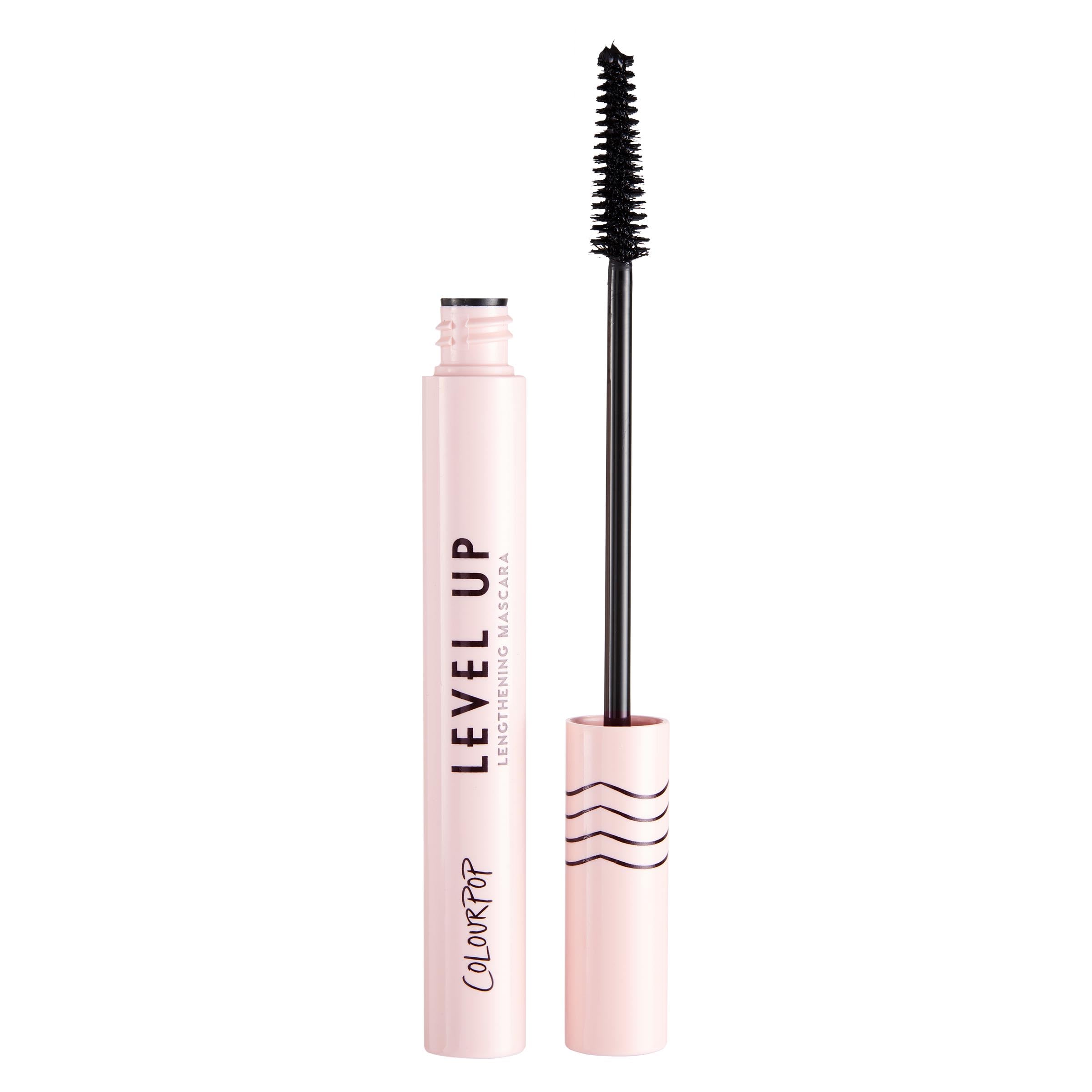 ColourPop Level Up Lengthening Mascara - Buildable  Mascara for Lifting & Lengthening Lashes - Separates and Extends Lash Length - Conditioning Formula with Vitamin C & E - Black (0.25 oz): Black