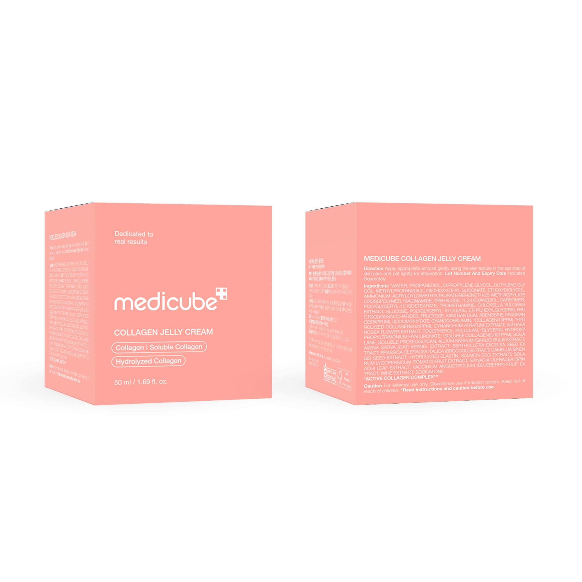 medicube Collagen Jelly Cream- Niacinamide & Freeze-Dried Hydrolyzed Collagen-Boosts skin barrier hydration & gives 24h Glow & Firmer looking skin | No artificial color, Korean skincare (3.71 fl.oz.): 1.69 Ounce (Pack of 1)