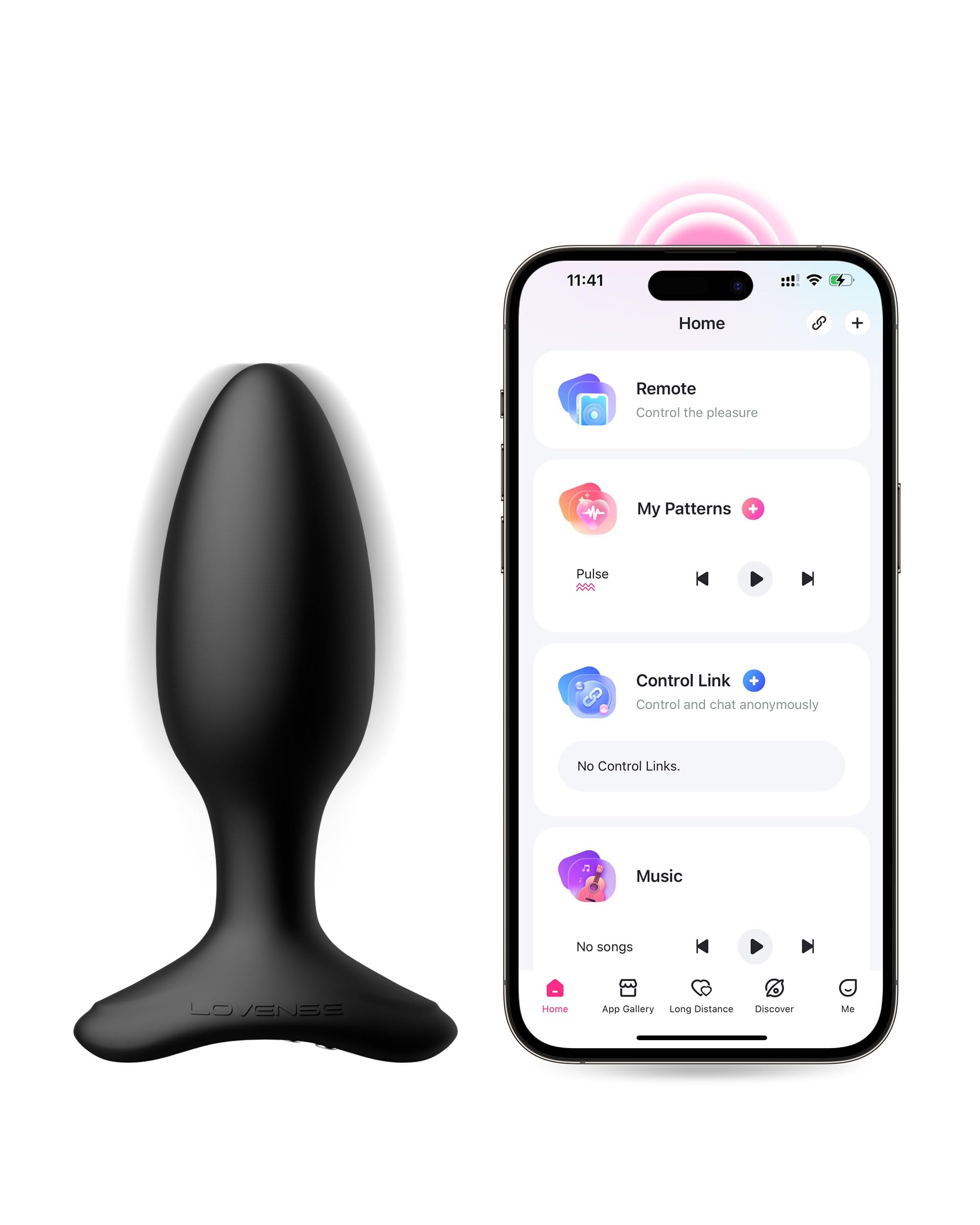 LOVENSE Hush 2 Vibrating Butt Plug 1.5", Silicone Anal Vibrator for Men with Remote Control, Waterproof and Rechargeable Big Plug Vibration Machine for Women, Adult Anal Plug Sex Toys for Couples: 1.5 in
