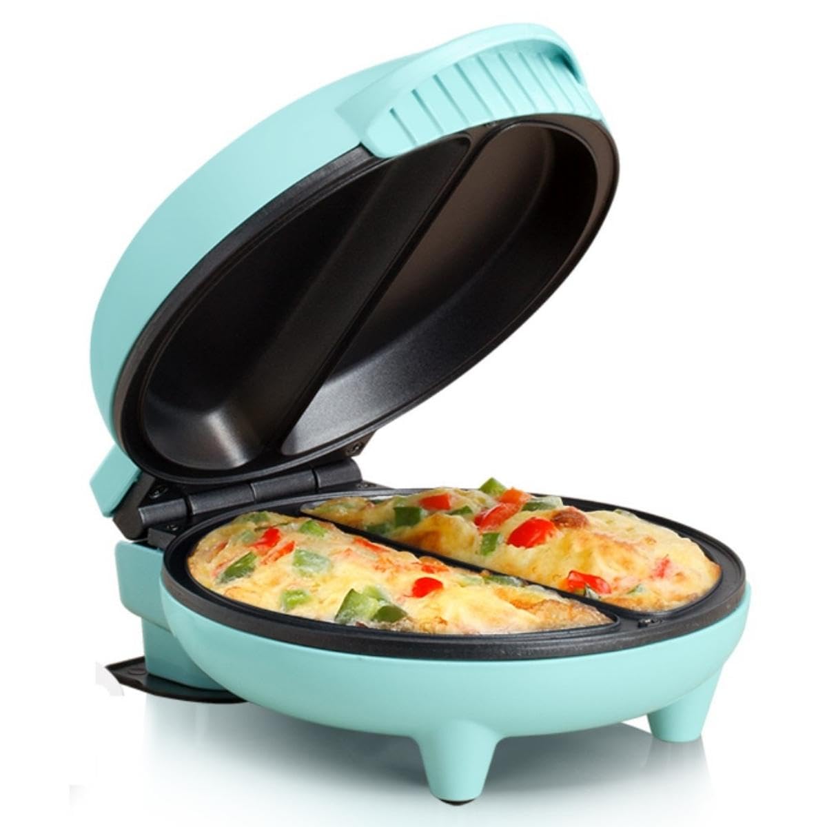 Holstein Housewares - Non-Stick Omelet & Frittata Maker, Yellow/Stainless Steel - Makes 2 Individual Portions Quick & Easy: 2 Section Mint