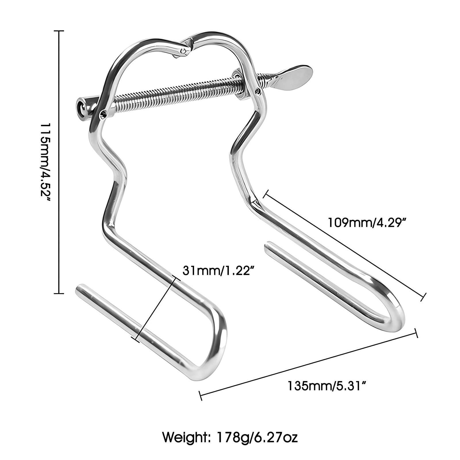 Anal Expander Adjustable Vaginal Expander Metal Anal Butt Plug BDSM Anus Dilator Anal Sex Toys for Men Women Anus Stretcher: Anal Expander Adjustable Vaginal Expander Metal Anal Butt Plug BDSM Anus Dilator Anal Sex Toys for Men Women Anus Stretcher