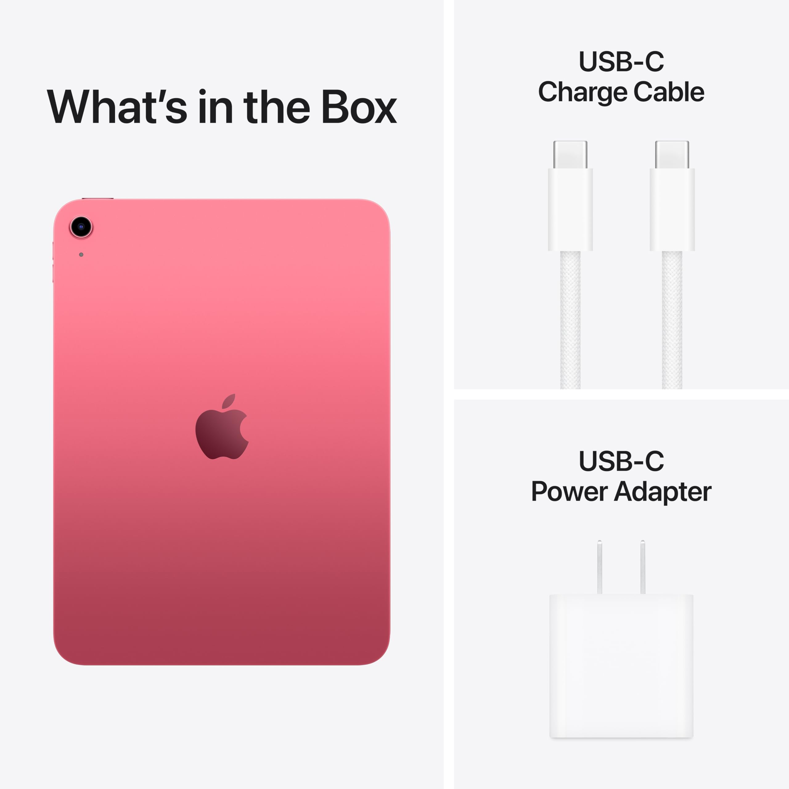 Apple iPad 11-inch: A16 chip, 11-inch Model, Liquid Retina Display, 256GB, Wi-Fi 6, 12MP Front/12MP Back Camera, Touch ID, All-Day Battery Life — Pink: Wi-Fi 256GB Pink Without AppleCare+