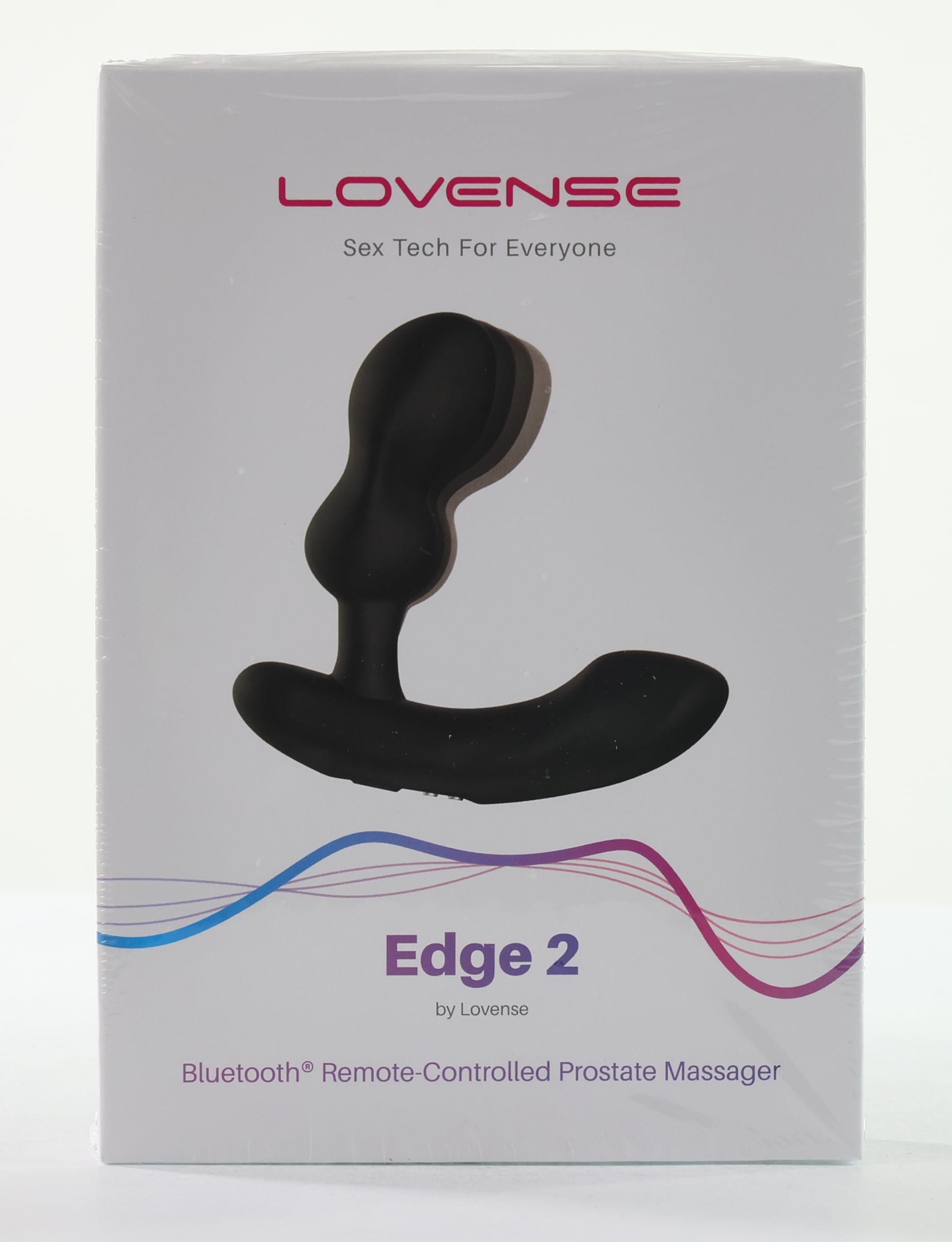 LOVENSE Edge 2 Prostate Massager Adjustable Vibrating Butt Plug, APP Remote Control Male Vibrator Anal Dildo Adult Sex Toys & Games for Beginner Advanced Player, Powerful Vibration, Waterproof
