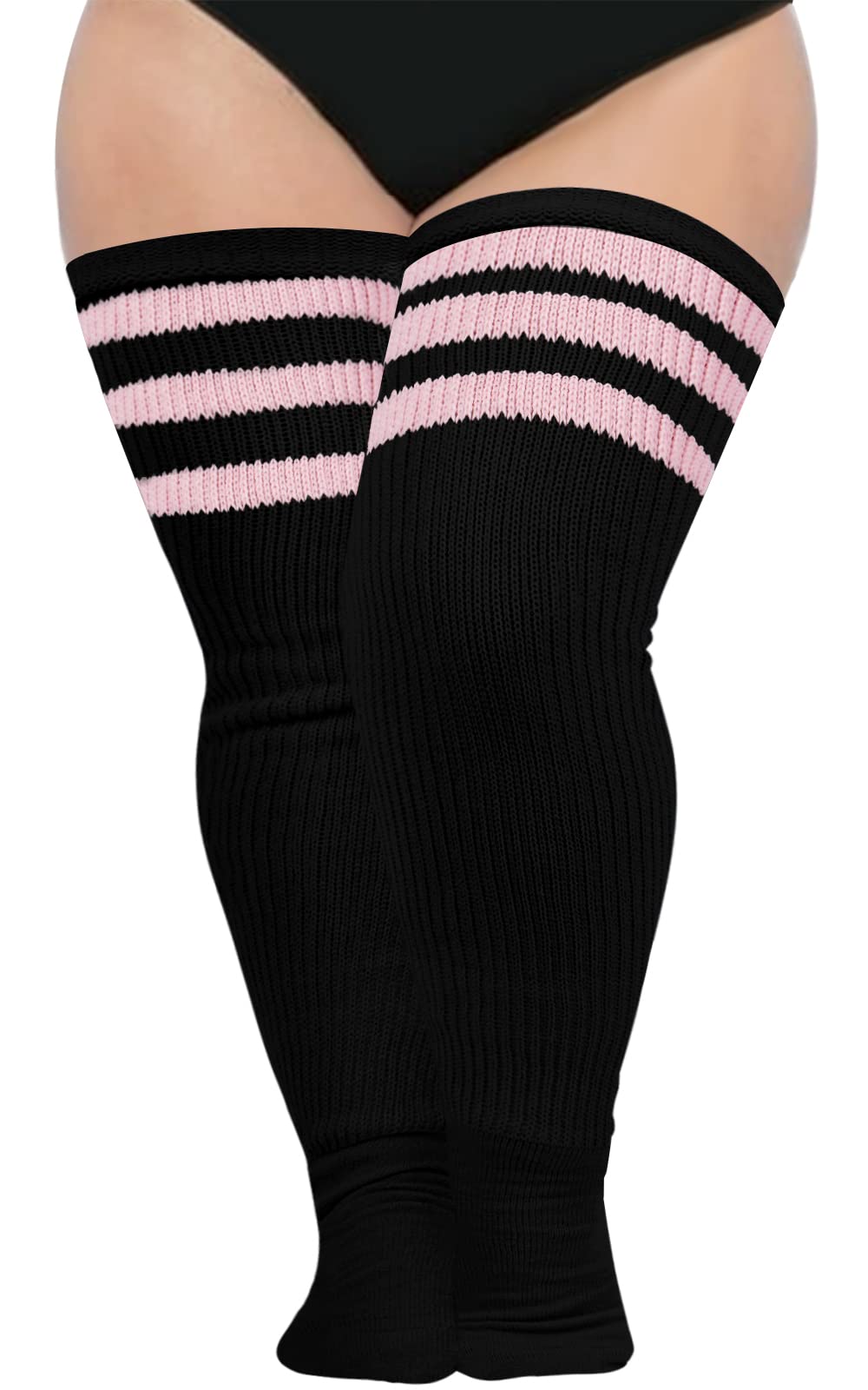 Abodhu Plus Size Thigh High Socks for Thick Thighs Women- Extra Long Widened Extra Long Thick Knit