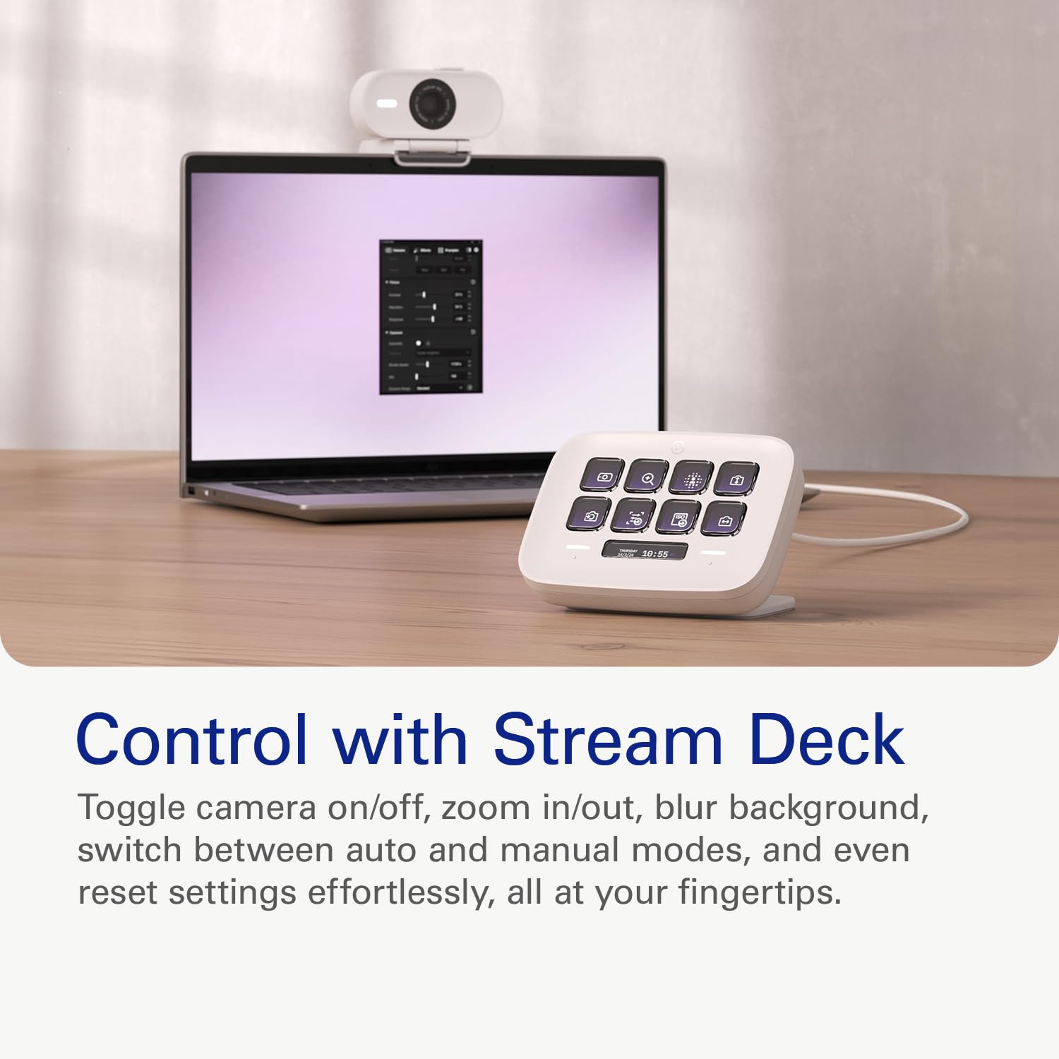 Elgato Facecam Pro, True 4K60 Ultra HD Webcam for Live Streaming, Gaming, Video Calls, Sony Sensor, Advanced Light Correction, DSLR Style Control, Wide Angle, works with OBS, Teams, Zoom, PC/Mac: Facecam Neo