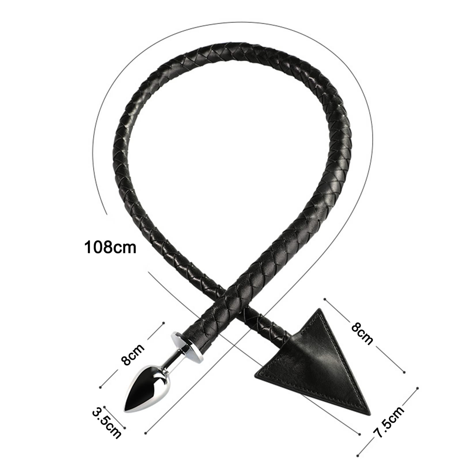 Anal Butt Plug Tail, Metal Anal Plug, Long Anal Plug, Faux Leather Devil Sex Whip Tail, 2 in 1 Anal Sex Toys, Couples Flirt Play Fetish Cosplay Things to Spice Up Your Sex Life: Anal Butt Plug Tail, Metal Anal Plug, Long Anal Plug, Faux Leather Devil Sex Whip Tail, 2 in 1 Anal Sex Toys, Couples Flirt Play Fetish Cosplay Things to Spice Up Your Sex Life