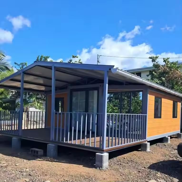 Tiny Homes to Live in for Adults, 20Ft Tiny Home for Sale Prefab House Customizable with 2 Bedrooms, 1 Fully Equipped Bathroom and Kitchen, 1 Living Room, Mobile House