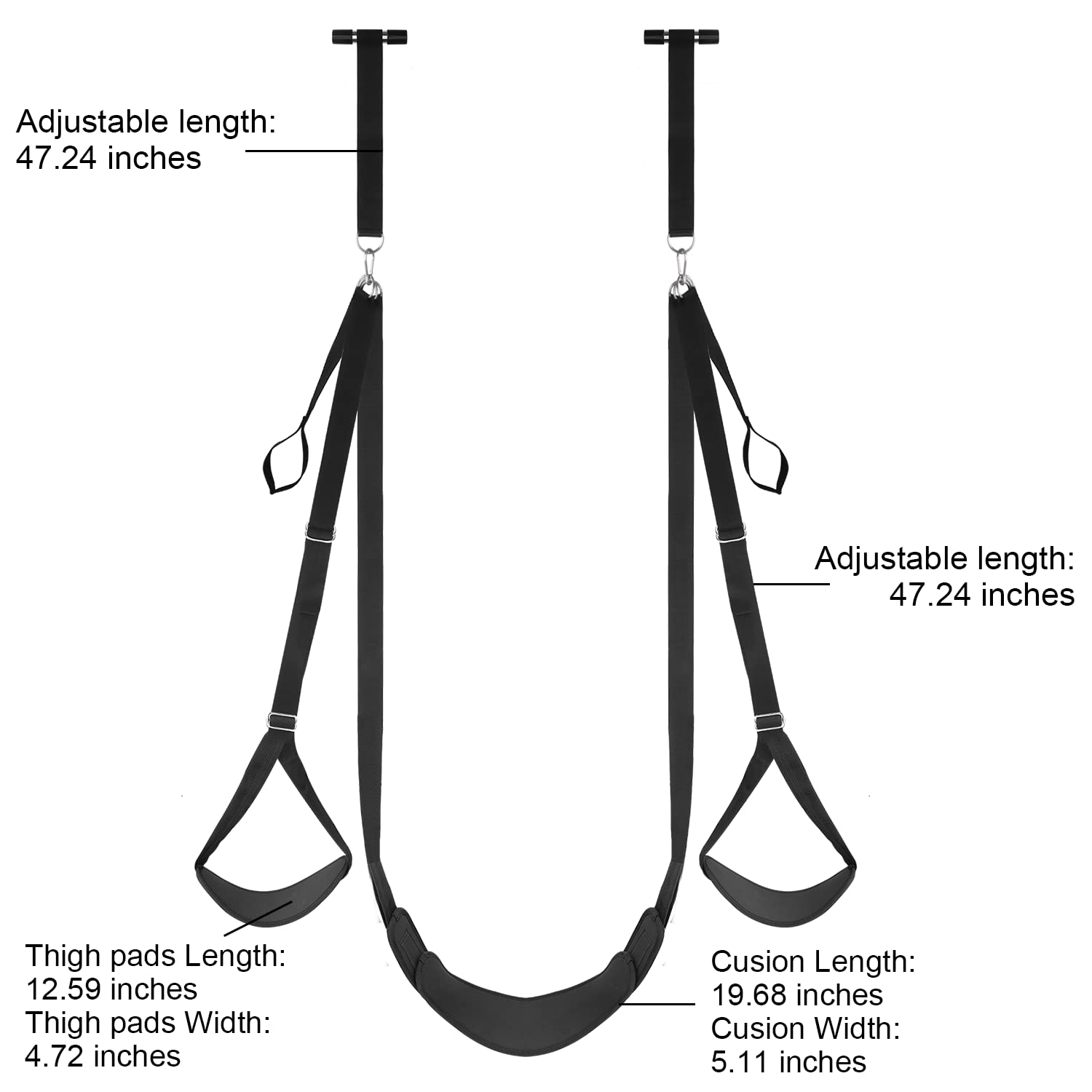 SEXY SLAVE Door Sex Swing with Seat, Adult Sex Toys Bondage Love Slings for Adult Couples with Adjustable Straps, Holds up to 300lbs: Door Swing