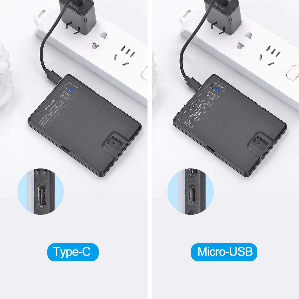 Newmowa 60 LED High Power Rechargeable Clip Fill Video Conference Light with Front & Back Clip, Adjusted 3 Light Modes for Phone, iPhone, Android, iPad, Laptop, for Makeup, TikTok, Selfie, Vlog: Newmowa 60 LED High Power Rechargeable Clip Fill Video Conference Light with Front & Back Clip, Adjusted 3 Light Modes for Phone, iPhone, Android, iPad, Laptop, for Makeup, TikTok, Selfie, Vlog