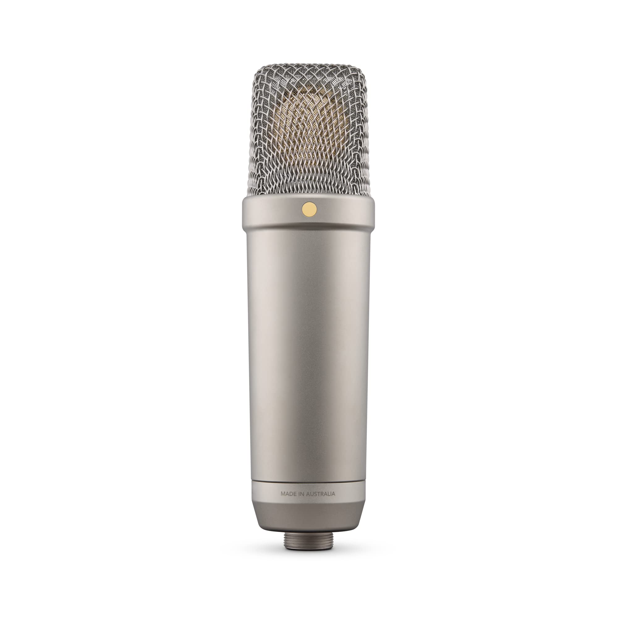 RØDE NT1 5th Generation Large-diaphragm Studio Condenser Microphone with XLR and USB Outputs, Shock Mount and Pop Filter for Music Production, Vocal Recording and Podcasting (Black): NT1 5th Gen Silver