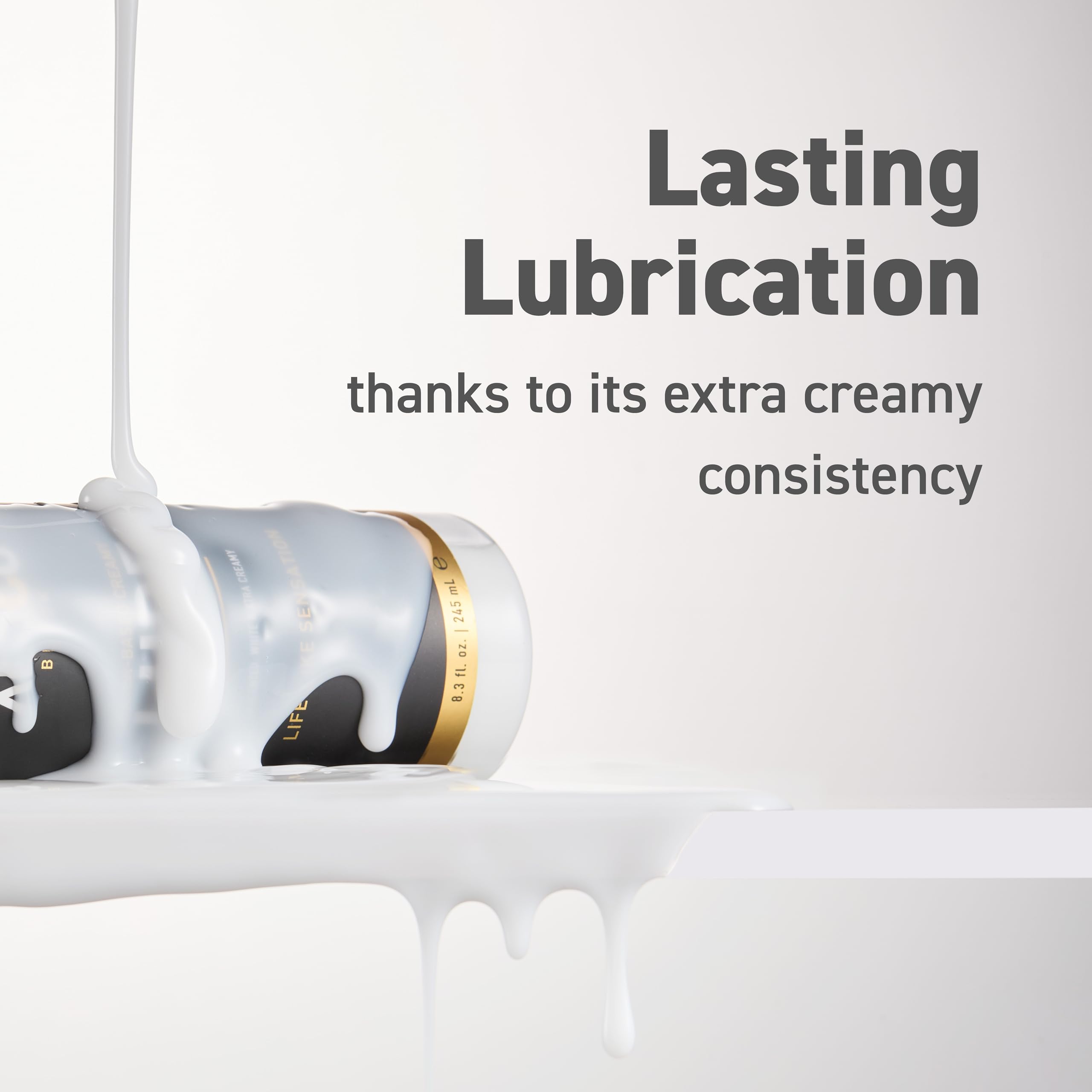 XESSO Water-Based Creamy Lube, Unscented 2 Packs of 32 fl oz, Total 64 fl oz. Thick White Gel-Like Slippery Glide Hypoallergenic for Women Men Couples. Made in USA. Discreet Package Package May Vary: 16 Fl Oz (Pack of 1)