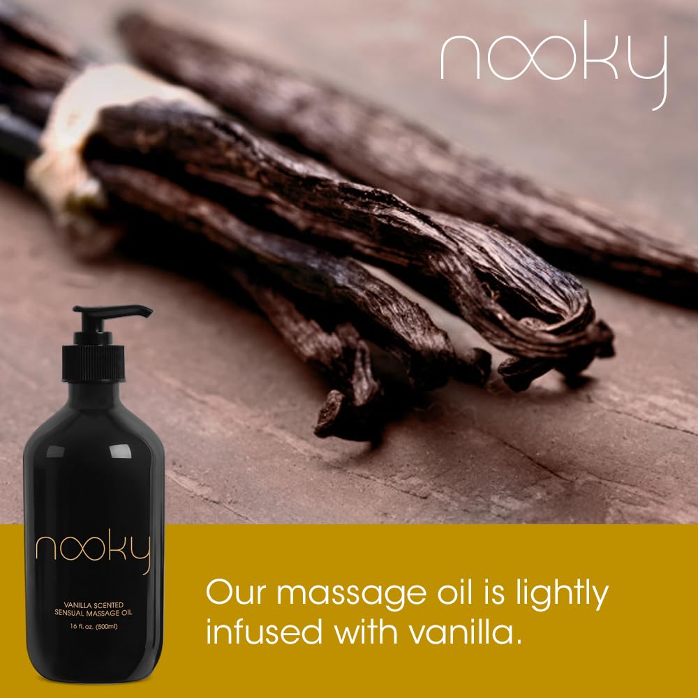 Nooky Vanilla Massage Oil with Fractionated Coconut Oil.16 Ounce: Nooky Vanilla Massage Oil with Fractionated Coconut Oil.16 Ounce