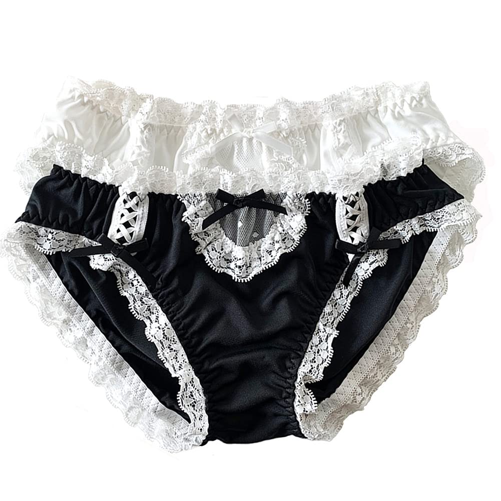 Joyralcos Japanese Lolita Bikini Panties Sexy Anime Briefs for Women Maid Cosplay Lingerie Panty: 8 Classic Briefs