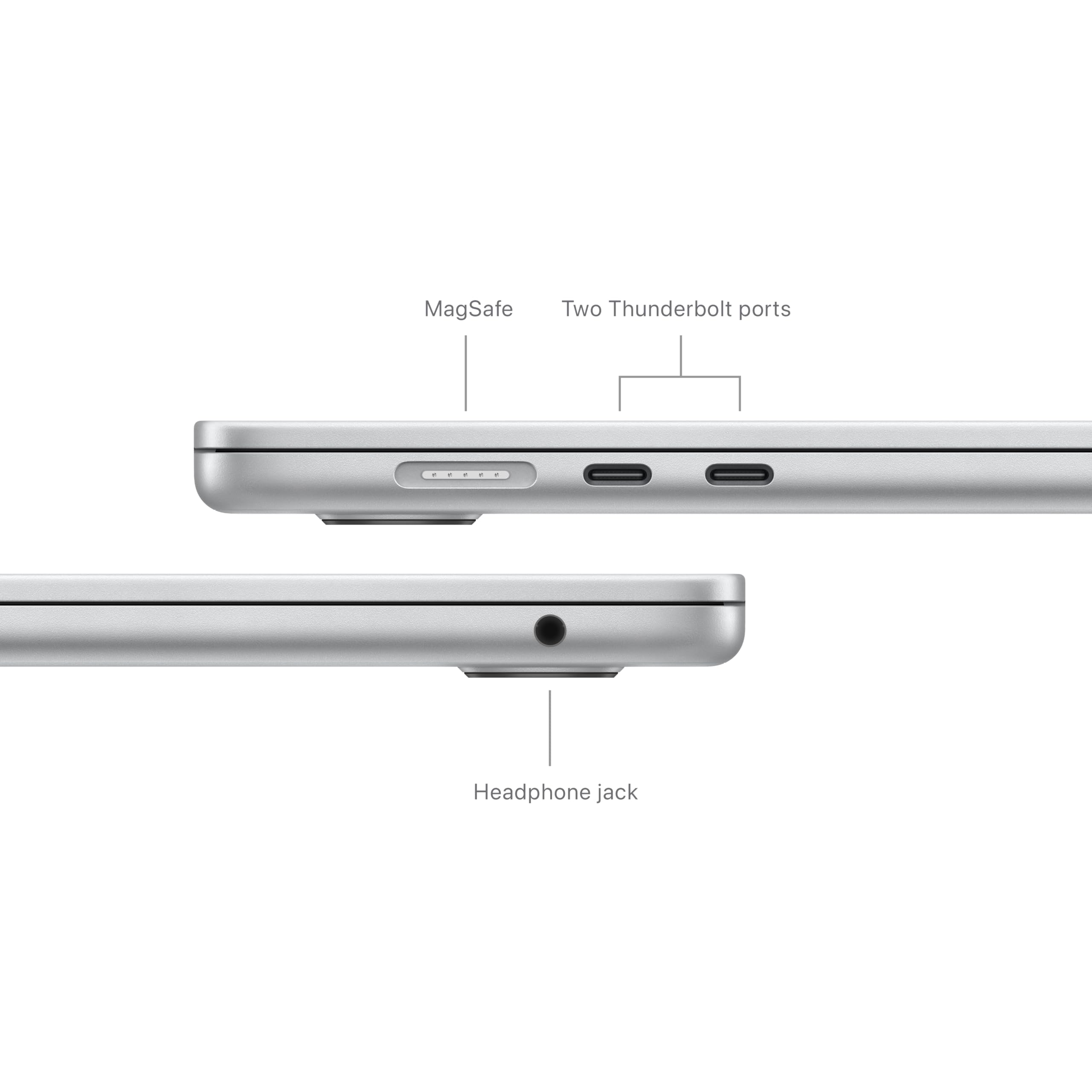 Apple 2024 MacBook Air 15-inch Laptop with M3 chip: Built for Apple Intelligence, 15.3-inch Liquid Retina Display, 8GB Unified Memory, 256GB SSD Storage, Backlit Keyboard, Touch ID; Midnight: 16GB Unified Memory, 256GB SSD Storage Silver without AppleCare+
