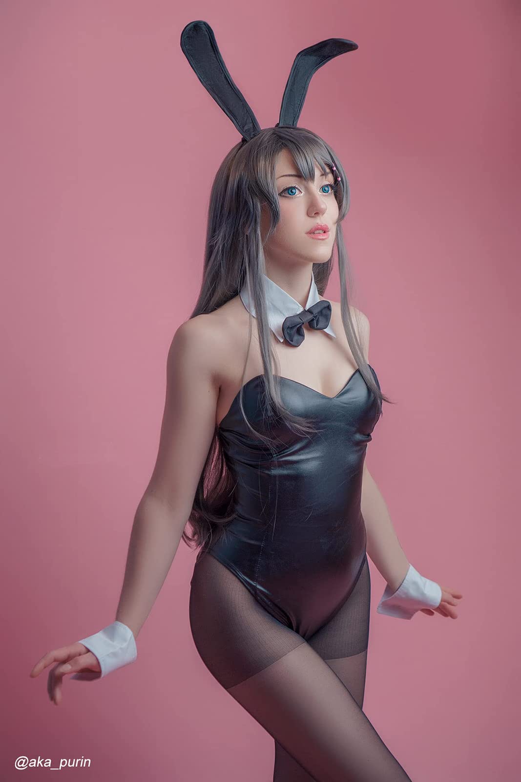 CR ROLECOS Bunny Costume Women Bunny Girl Senpai Cosplay One Piece Bodysuit: Small Black Bunny