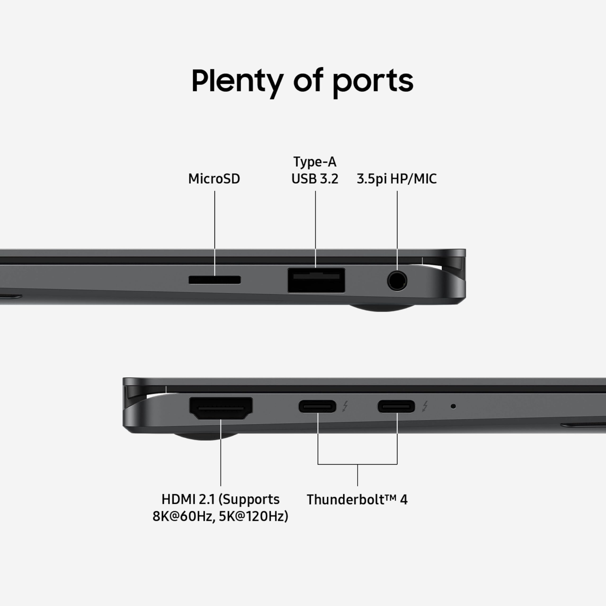 SAMSUNG 16” Galaxy Book5 Pro 360 Copilot+ PC, AI Laptop Computer, Intel Core 7 Ultra Processor, 3K AMOLED (2880 x 1800) Touchscreen, 120HZ Refresh Rate, Dolby Atmos Quad Speakers, All-Day Battery Life thumbnail 7