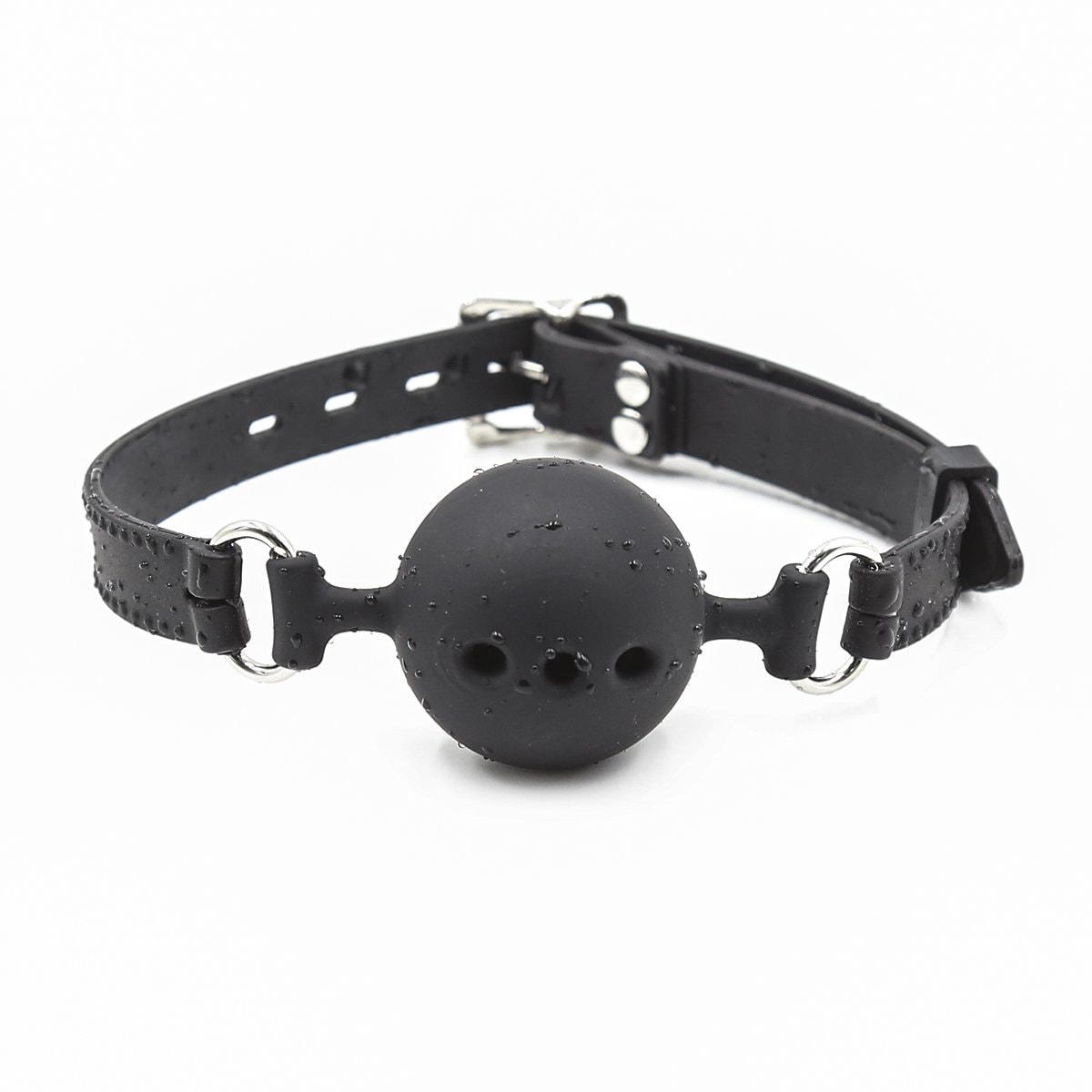 RYOZOCH Silicone Breathable Ball Gag for Adult Bondage Restraints Sex Play (Black, 1.5in Ball): Black 1.5in Ball