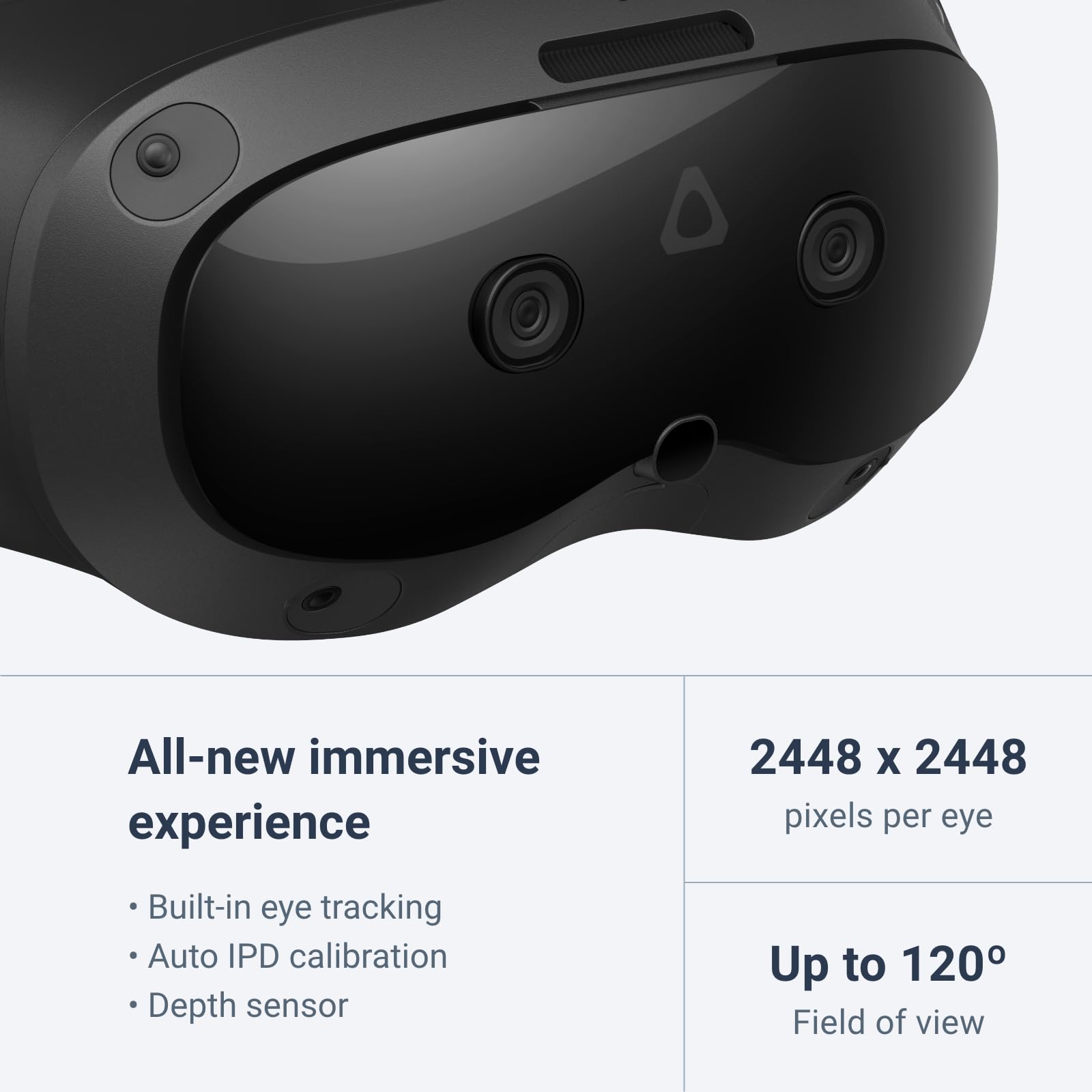 HTC Vive Focus Vision VR Headset with DisplayPort PC Streaming Kit & Starter Game Pack