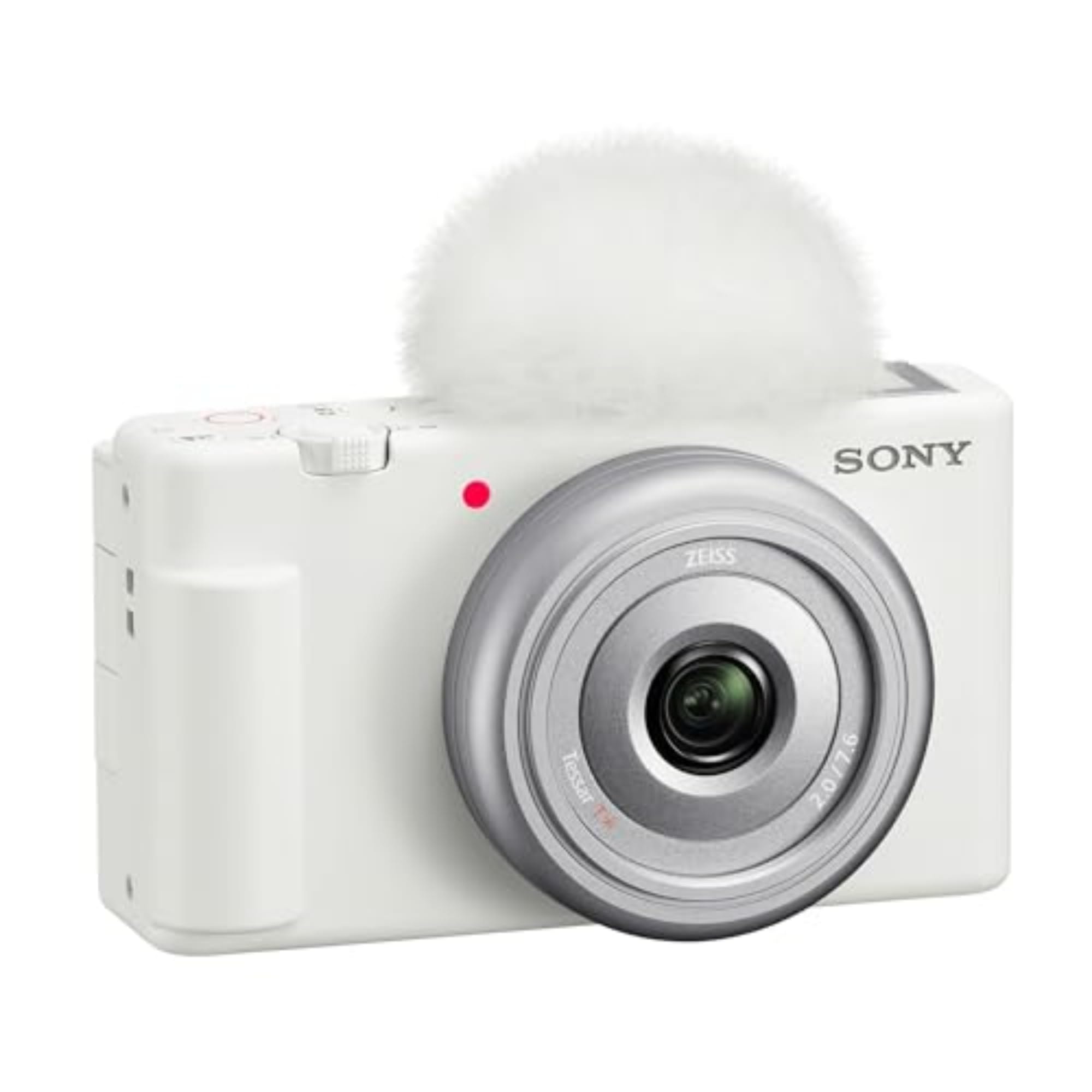 Sony ZV-1F Vlog Camera for Content Creators and Vloggers: White
