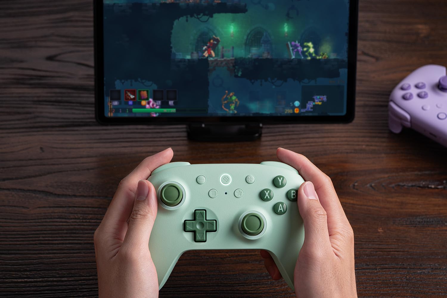 8BitDo Ultimate 2C Wireless Controller for Windows PC and Android, with 1000 Hz Polling Rate, Hall Effect Joysticks and Triggers, and Remappable L4/R4 Bumpers (Green): Ultimate 2C Green