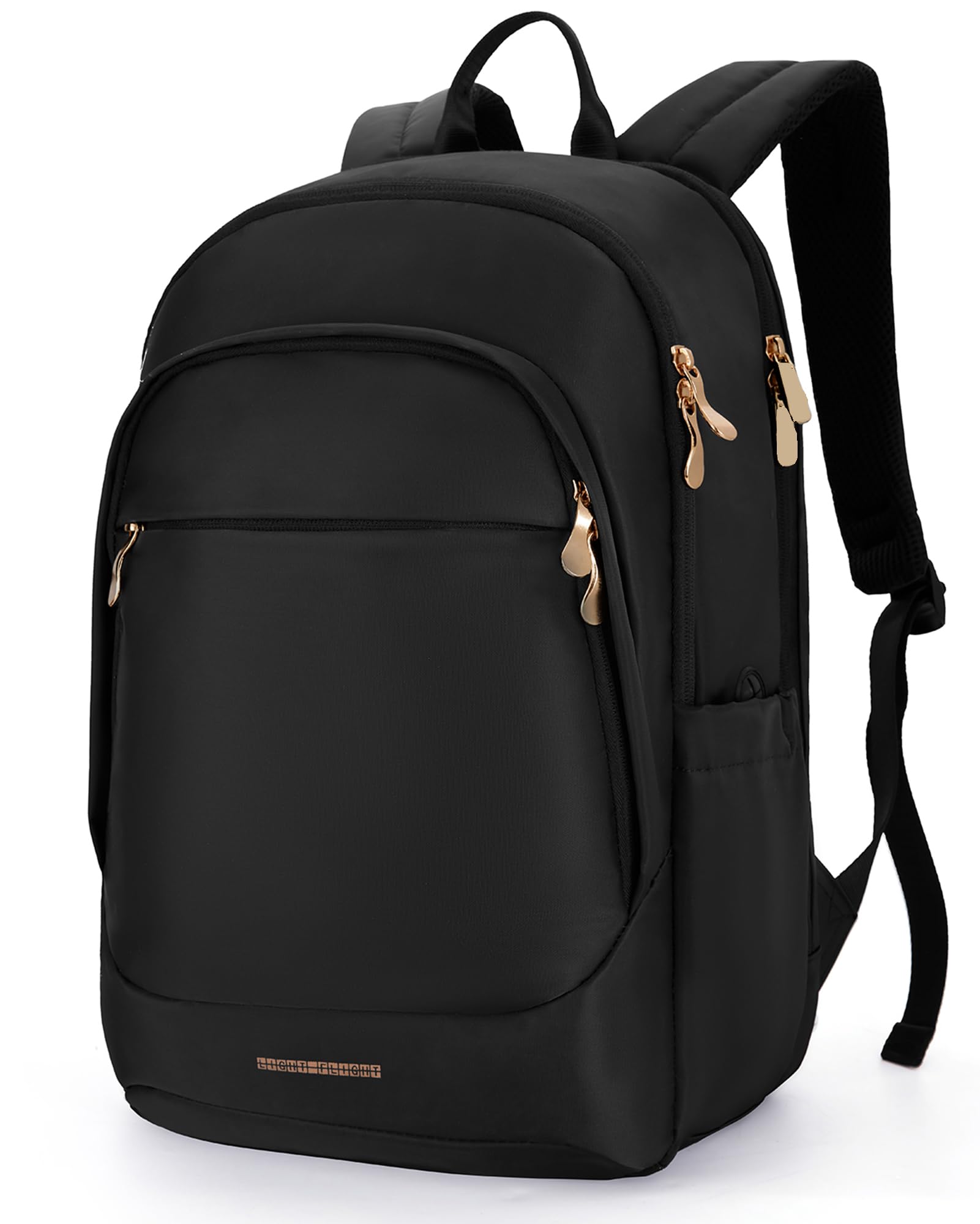 LIGHT FLIGHT Travel Backpack for Women, 15.6 Inch Laptop Backpack with USB Charging Hole, Water Resistant College Bookbag, Large Capacity Black Computer Backpacks for Work, Black: 15.6 Inch 01-black