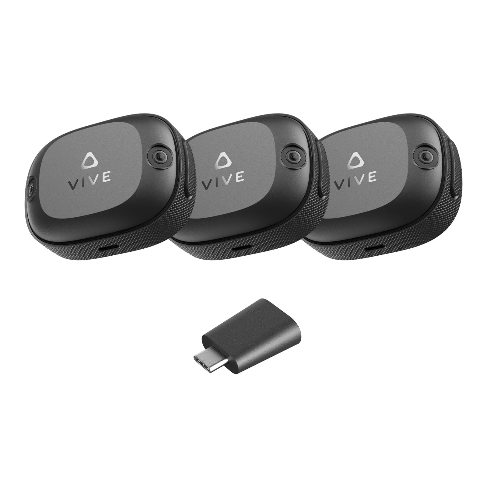 HTC Vive Ultimate Tracker 3 Pack + Dongle - VR Full Body Tracking - Compatible with SteamVR, Vive XR Elite, Meta Quest Virtual Reality Headsets thumbnail 1