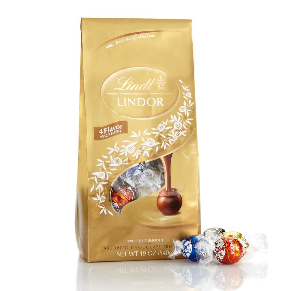 Lindt LINDOR Assorted OatMilk Chocolate Truffles, Non-Dairy Chocolate Truffles with Smooth, Melting Truffle Center, 15.2 oz.
