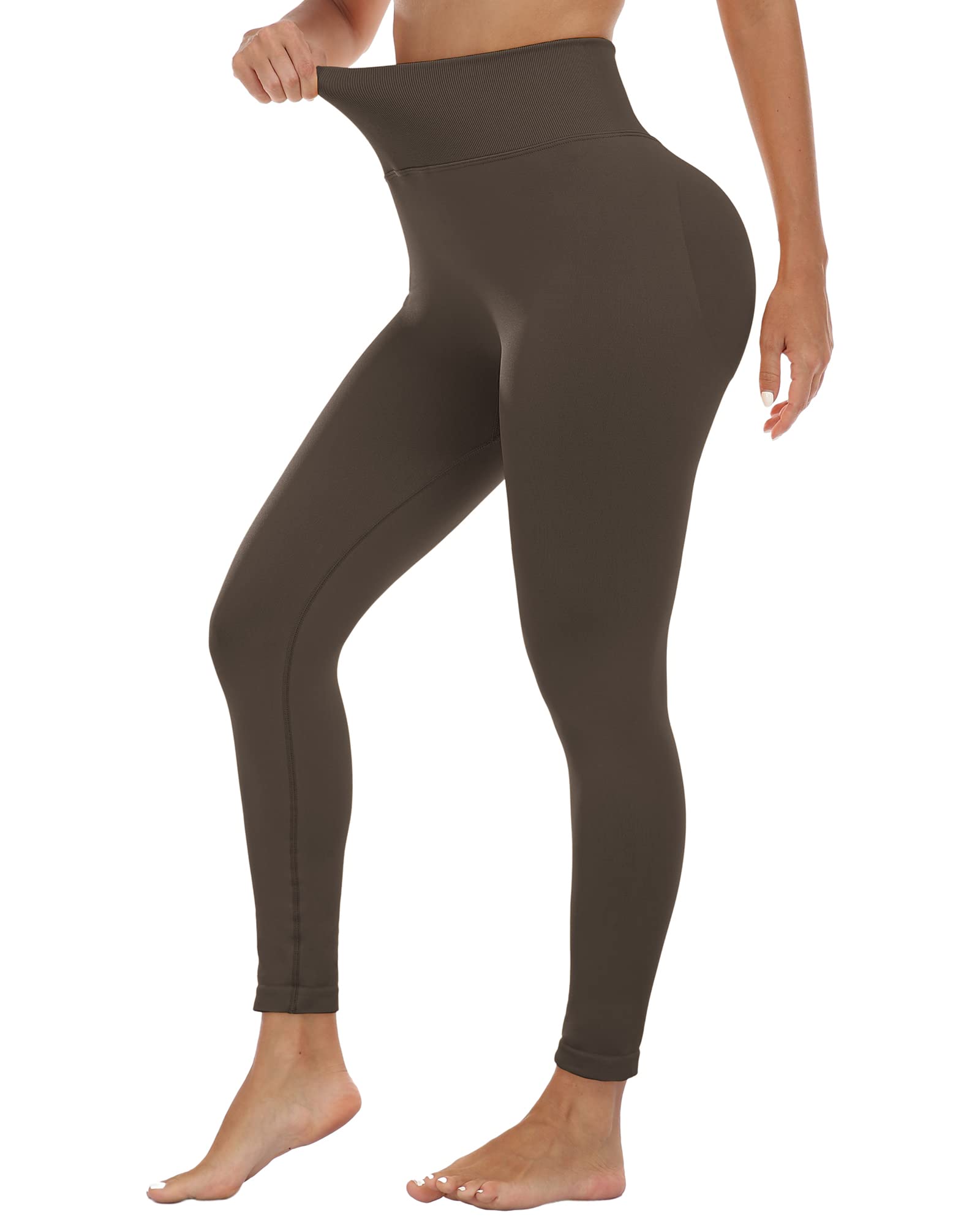 SALSPOR Workout Leggings for Women, Butt Lifting Gym Scrunch Butt Seamless Leggings thumbnail 5