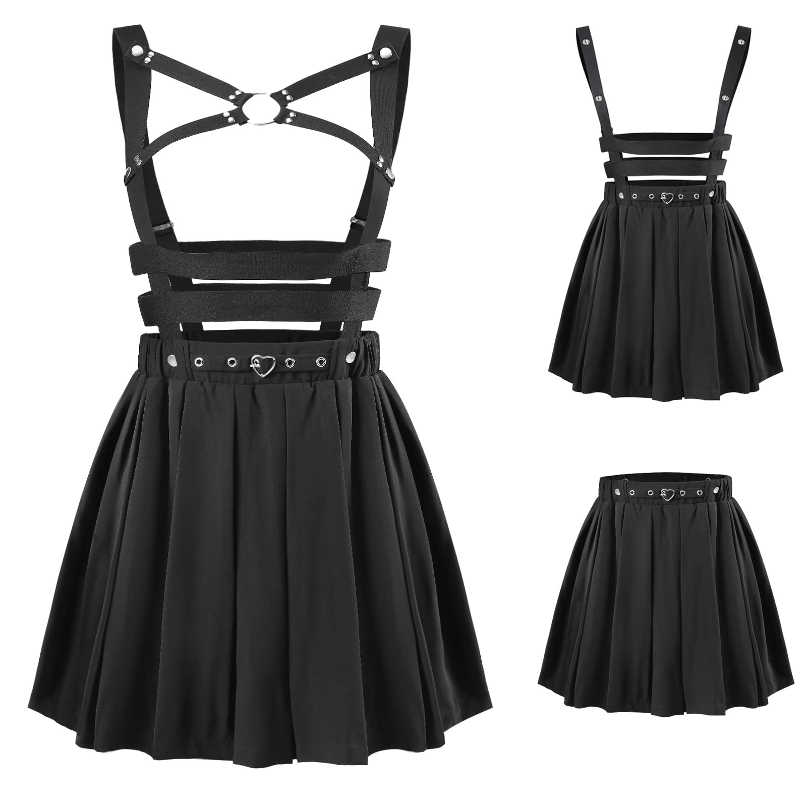 Littleforbig Overall Skirt Romper - Pleated Bondage Detachable Jumperskirt thumbnail 5
