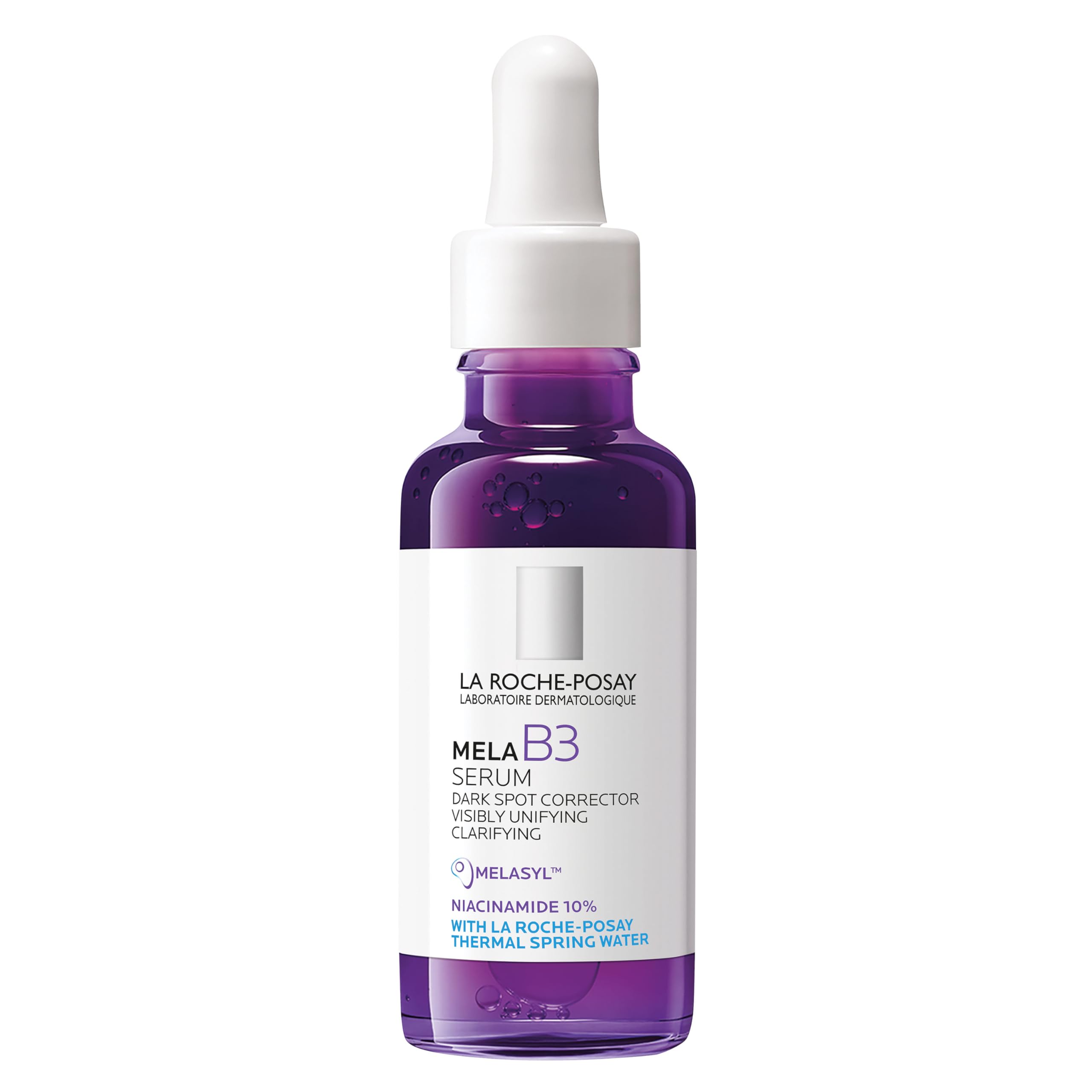 La Roche-Posay Mela B3 Serum, Dark Spot Corrector With Anti-Aging Melasyl + 10% Niacinamide, Discoloration Correcting Serum for Sun Spots, Age Spots & Post-Acne Marks: 1 Fl Oz (Pack of 1)