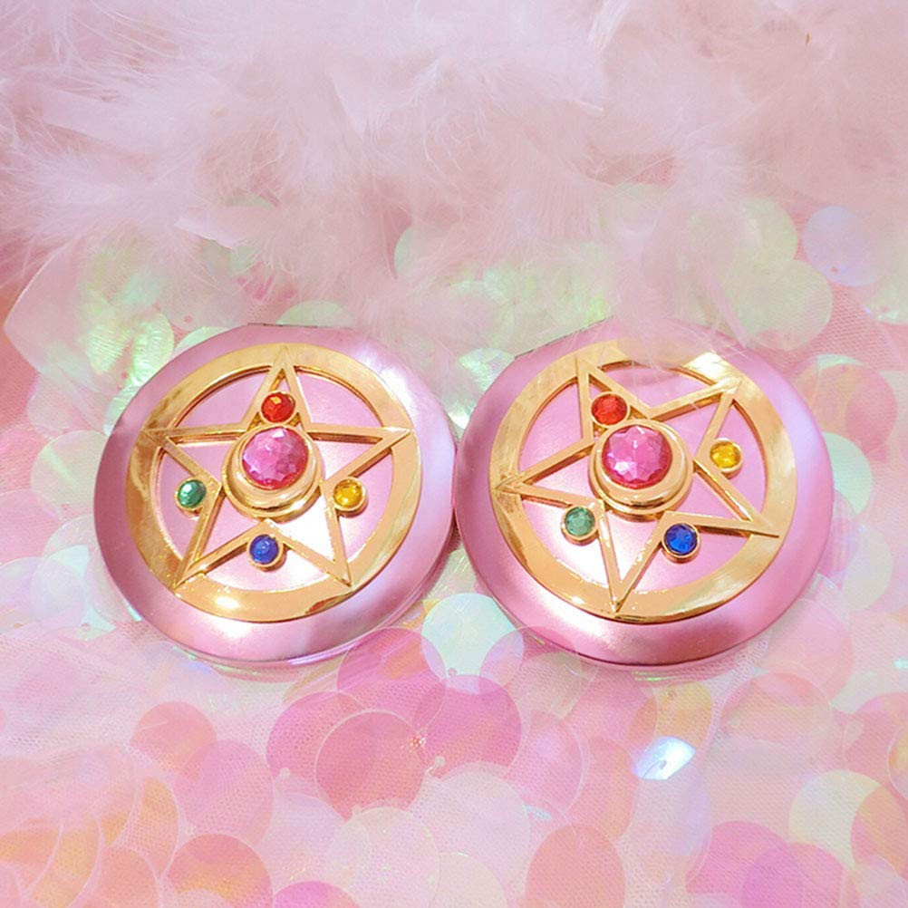 Makeup Compact Mirrors, Personal Portable Travel Handheld Foldable Double Sided Mirror
