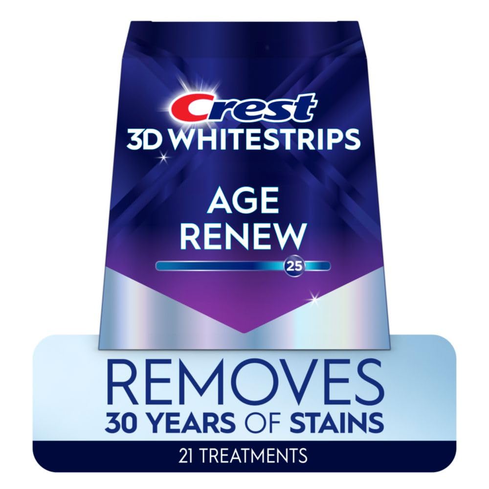 Crest 3D Whitestrips, Supreme Flexfit, Teeth Whitening Strip Kit, 42 Strips (21 Treatments)
