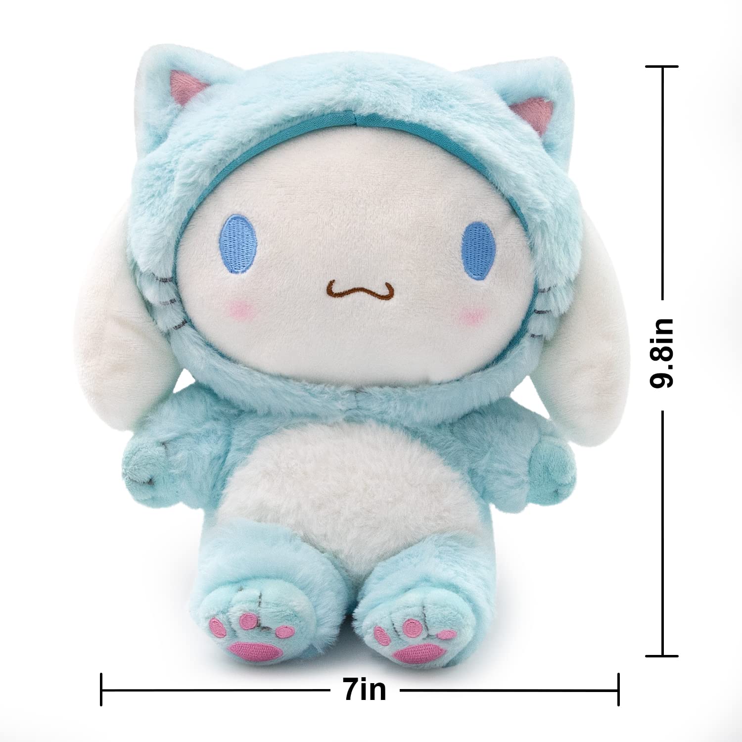 Cinnamoroll Plush Doll 8", Super Lovely Kitty My Melo Anime Plush Figure Toy, Perfect Cartoon Theme Party Favor for Girls Boys Children Fans Birthday Easter Gift, Blue - Image 2