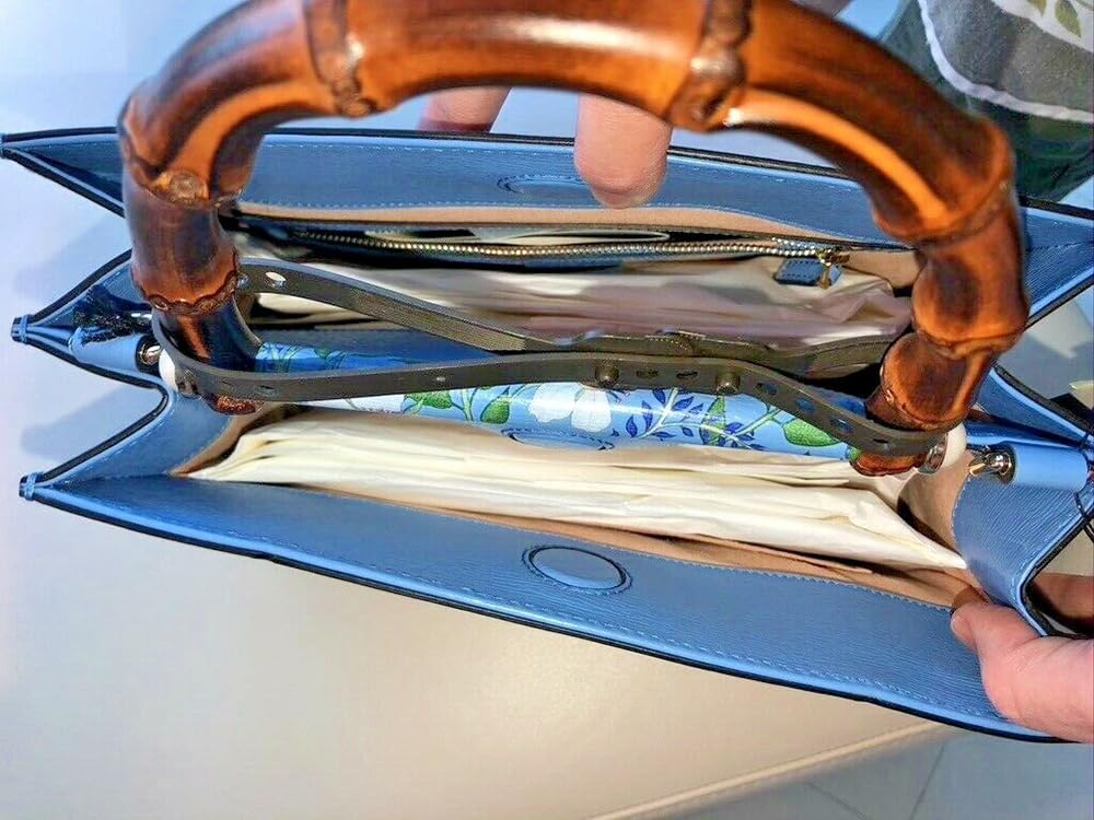 Gucci Flora Azure Shanghai Blue Large Floral Handbag Italy Bag Handbag Flower Bamboo New: Gucci Flora Azure Shanghai Blue Large Floral Handbag Italy Bag Handbag Flower Bamboo New