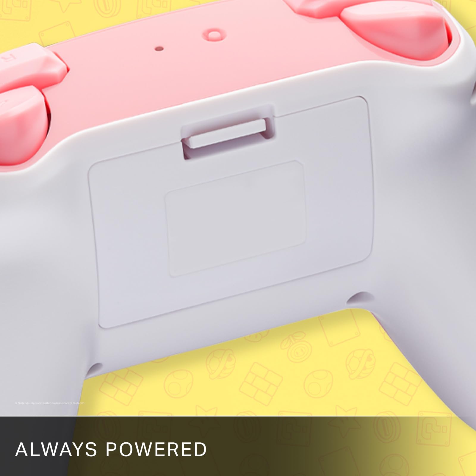 PowerA Wireless Nintendo Switch Controller - Pikachu Ecstatic, AA Battery Powered (Battery Included), Nintendo Switch Pro Controller, Mappable Gaming Buttons, Officially Licensed by Nintendo: Princess Peach With Motion